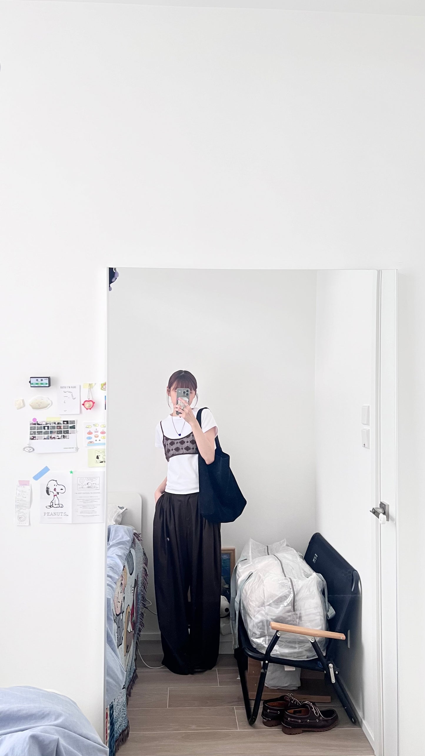 yoru pleated wide-leg trousers in brown (pre-order)