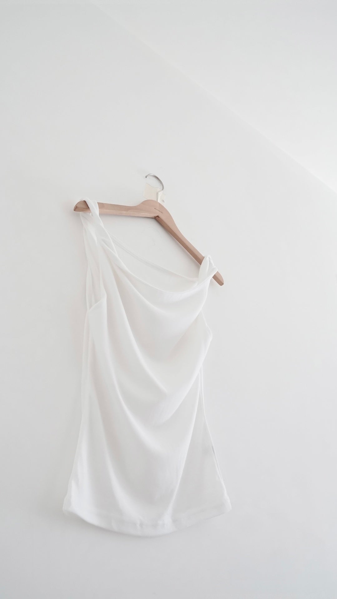 twist tank top in white (pre-order)