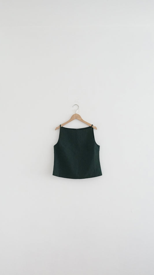 sally tank top in green