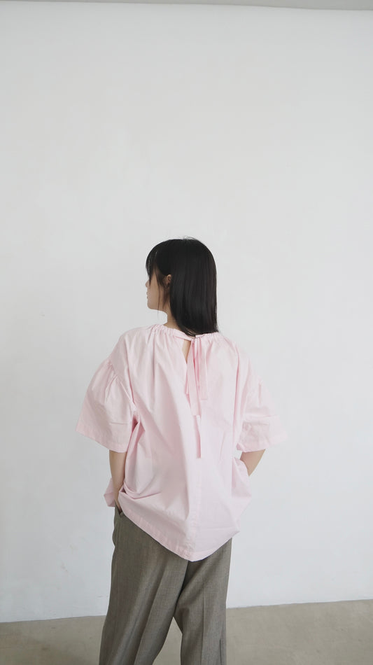 ballon shirt in pink