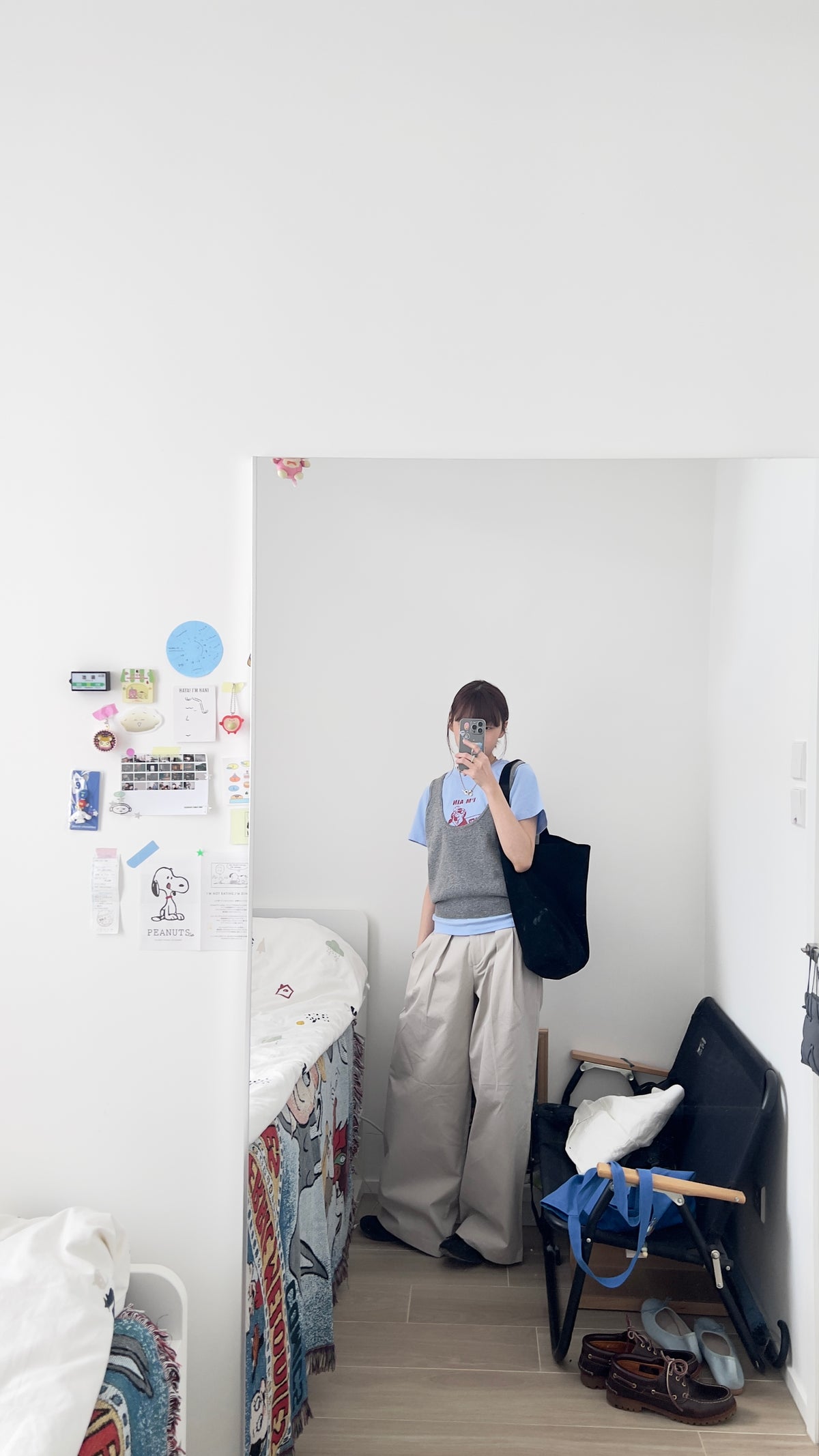 john clean-fit bear tee in blue (pre-order)