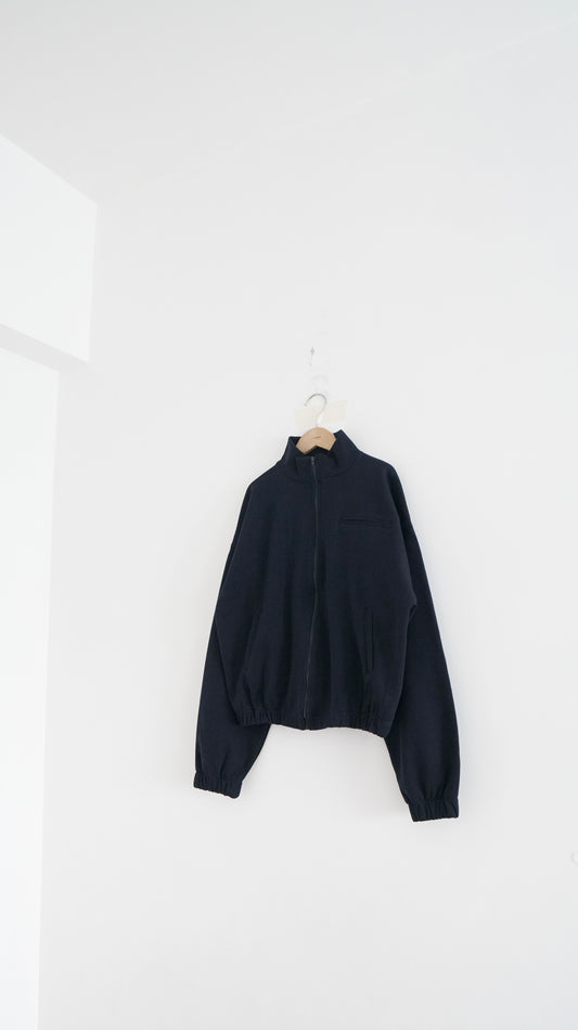 axel zip-up jacket in navy (pre-order)