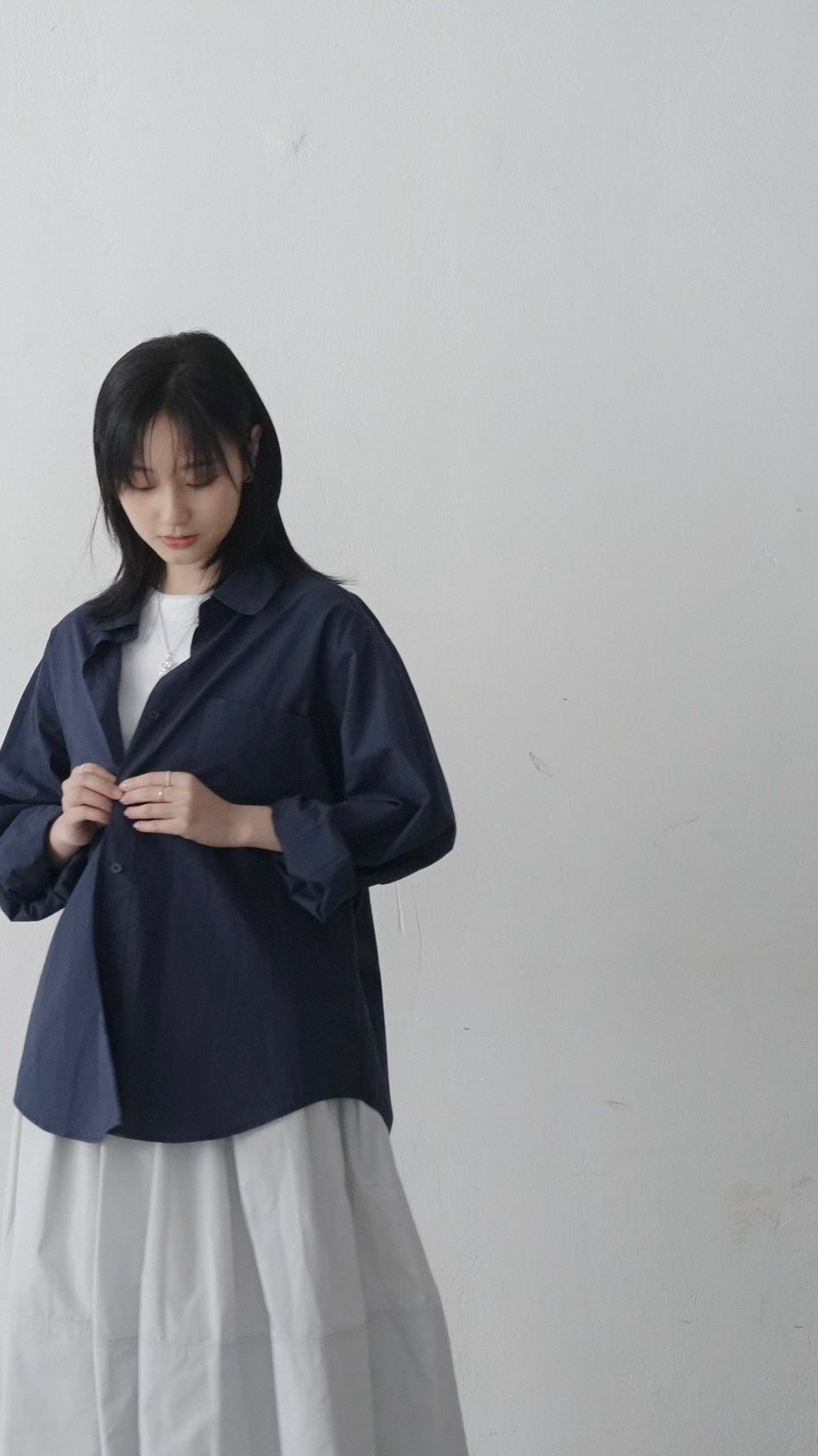 classic soft shirt in navy