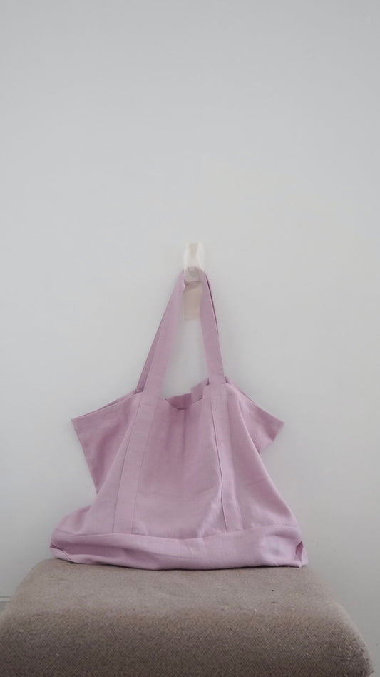 windy tote bag in dusty purple pink (pre-order)