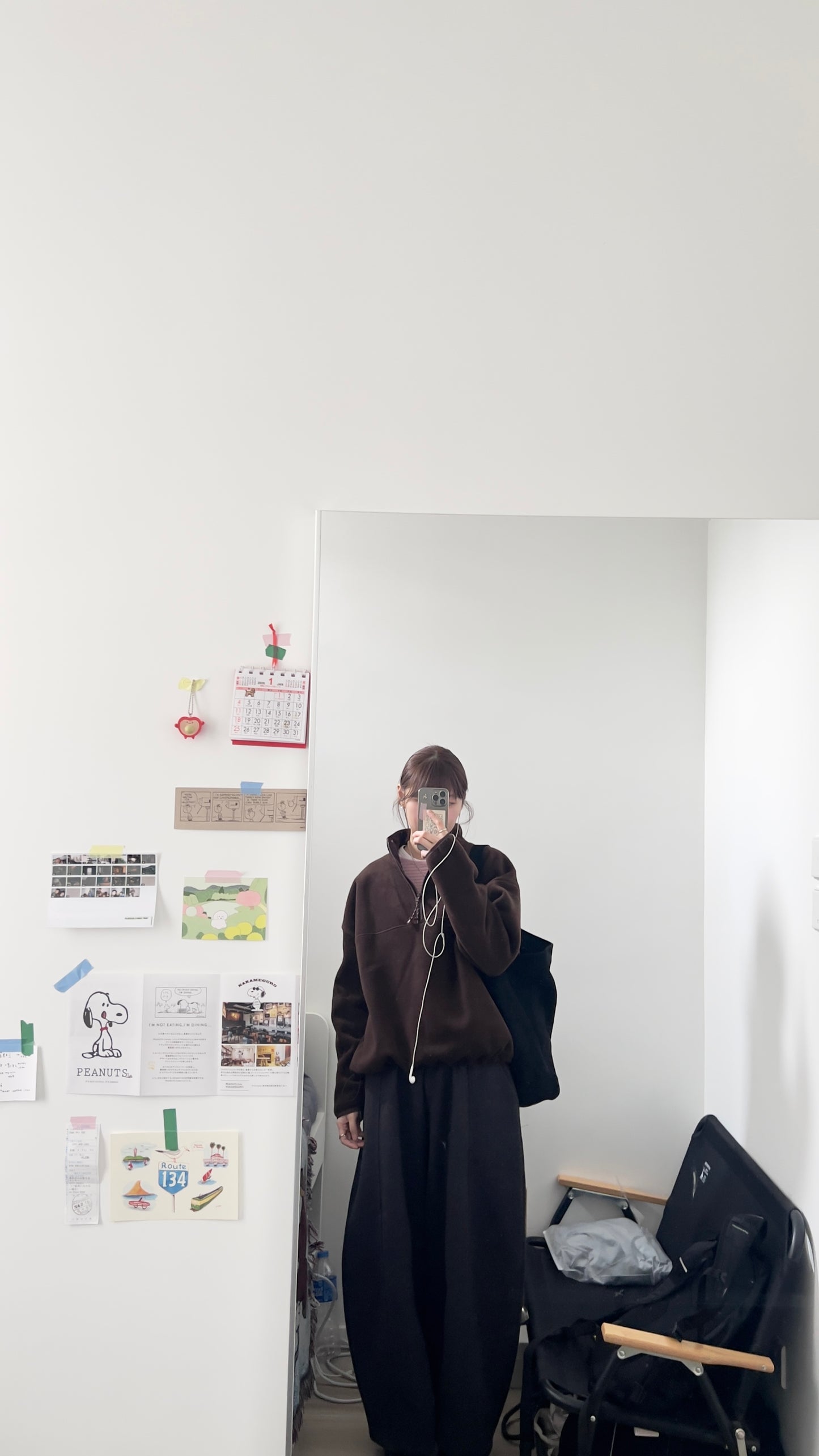 oslo half-zip turtleneck in brown (pre-order)