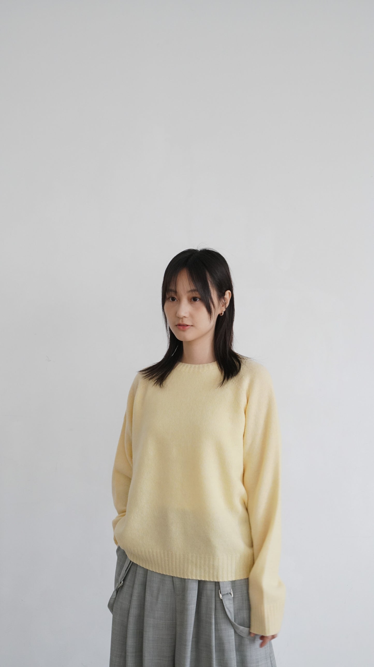 classic wool sweater in lemon ( pre-order )