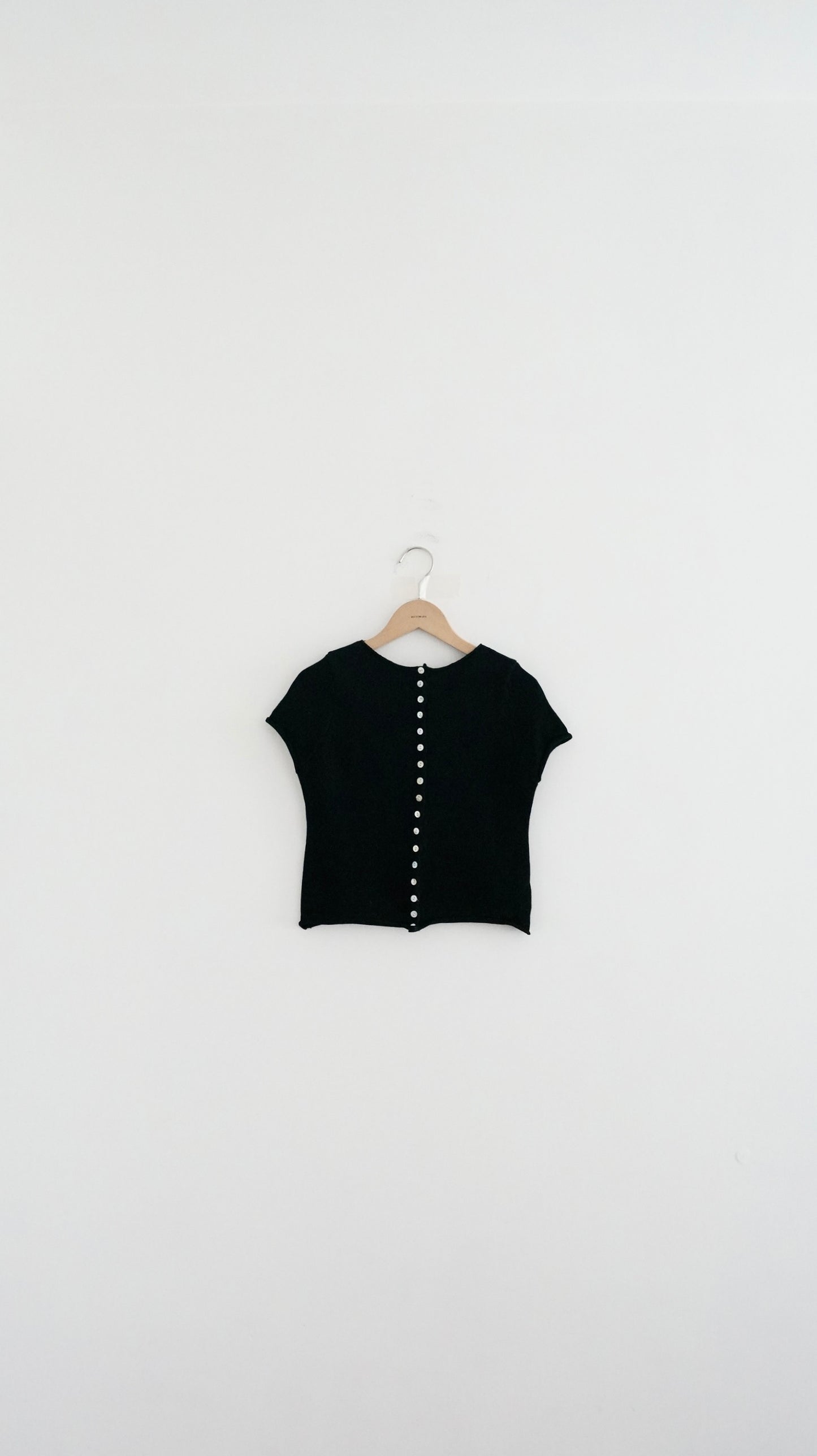 soft sleeve cardigan in black