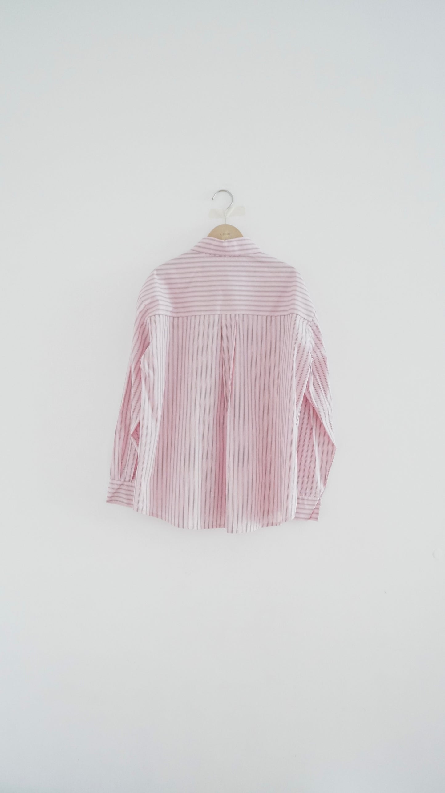 90s vintage striped shirt in rose pink ( pre-order )