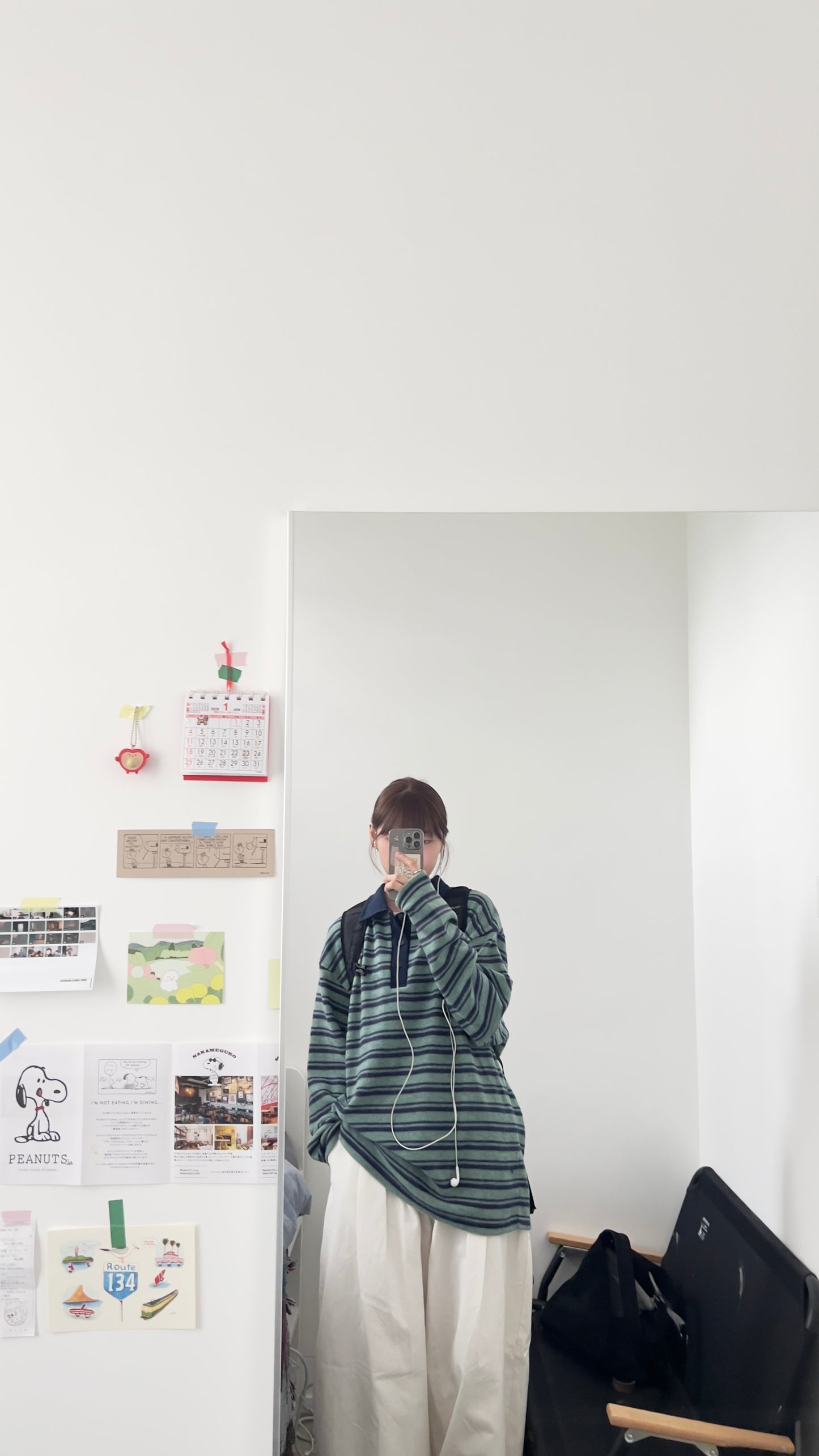 the skagen stripe polo in navy x glaucous green