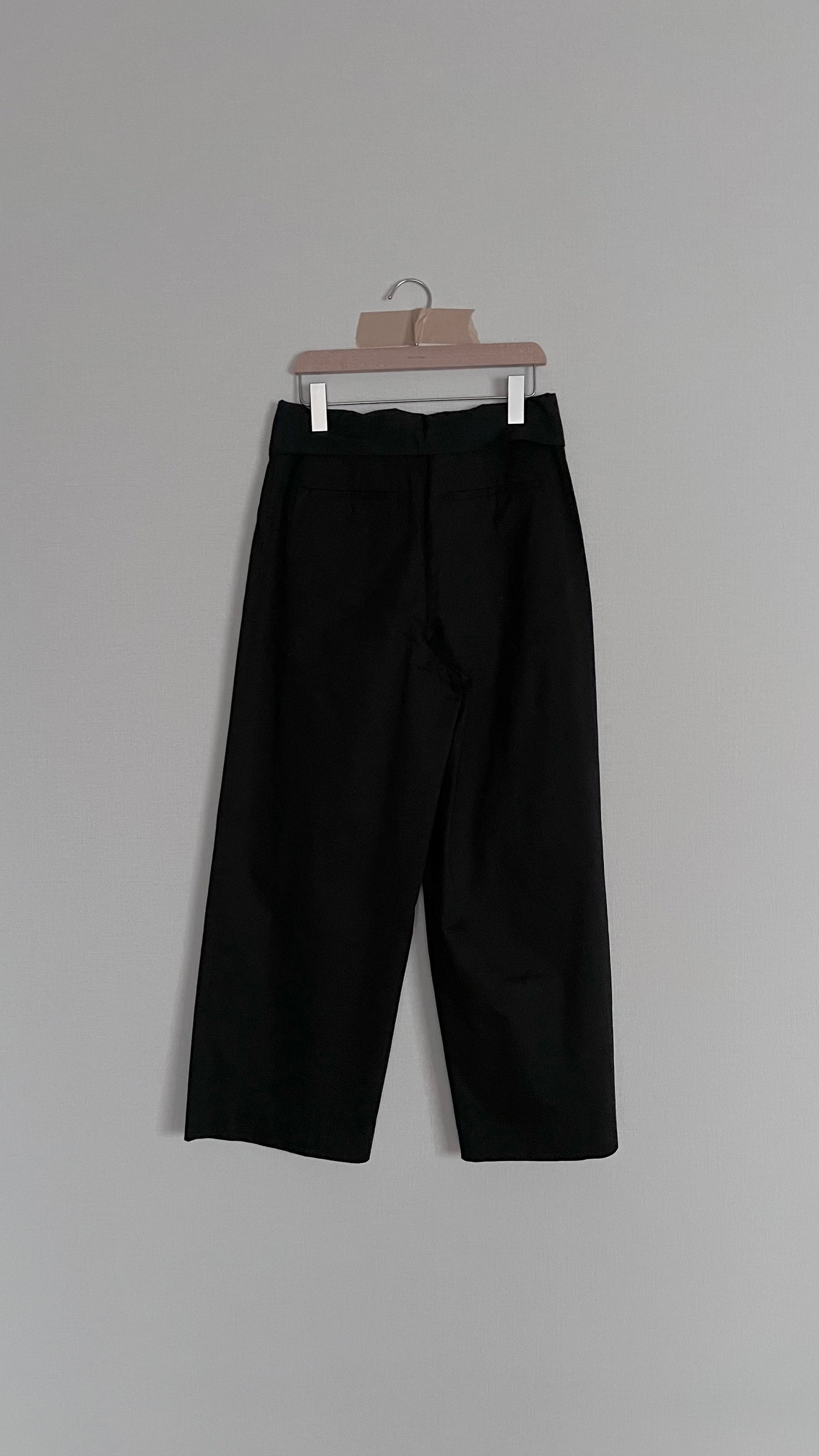 collar pants in black (pre-order)