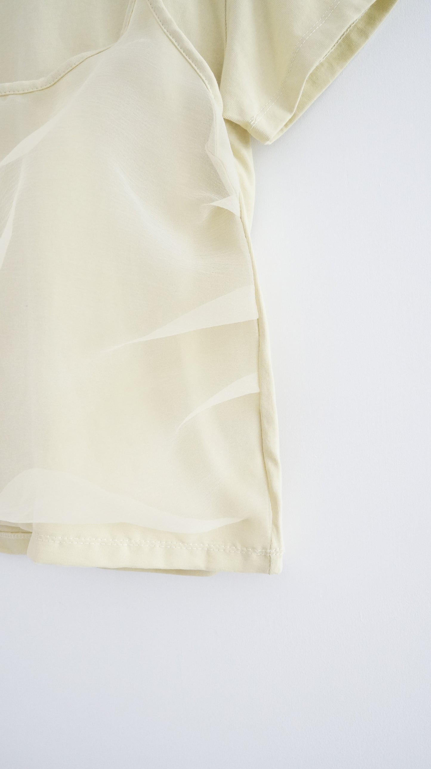 two-in-one tee in pistachioi green