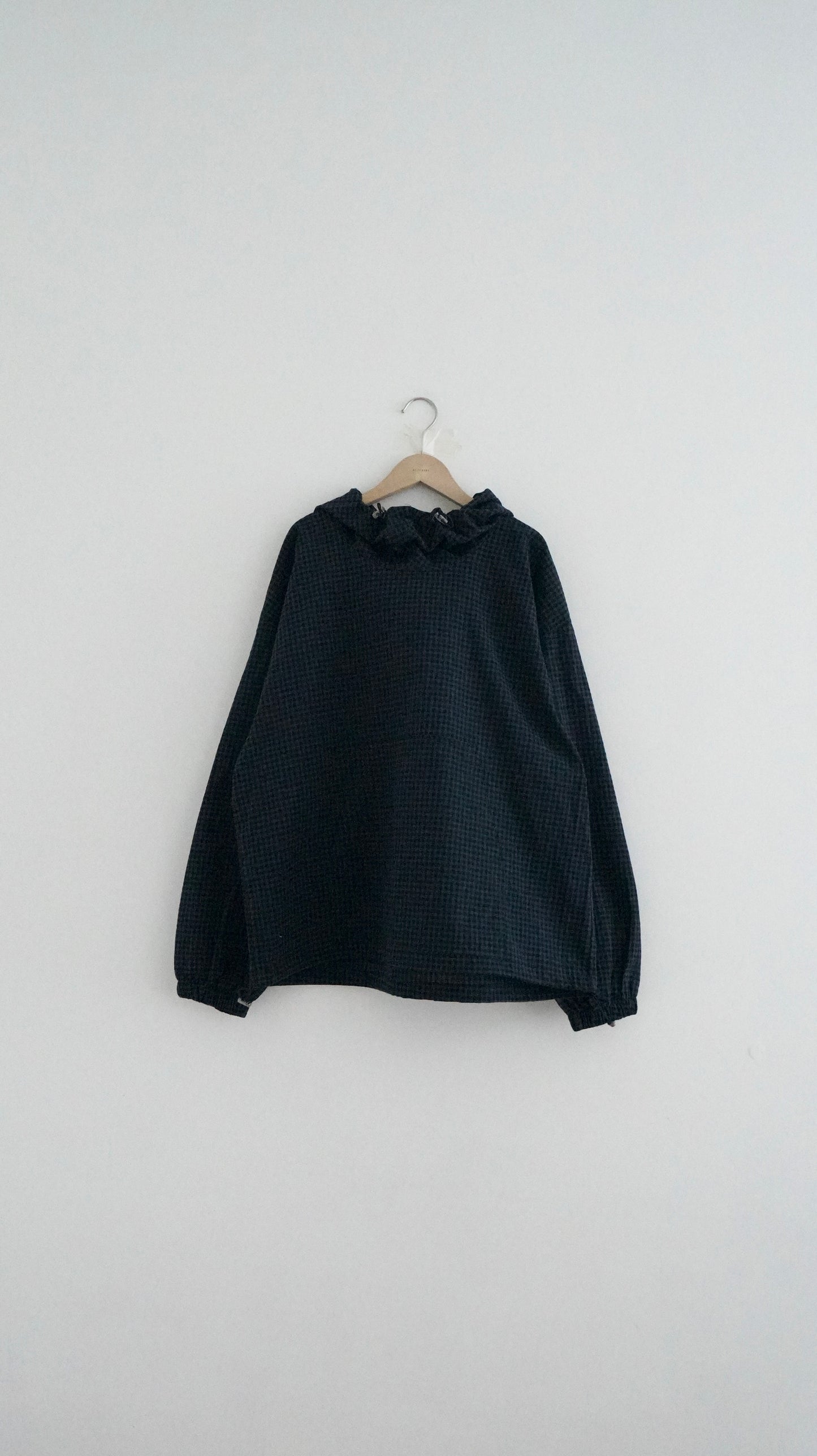 set / turtle neck hoodies shirt in blue (pre-order)