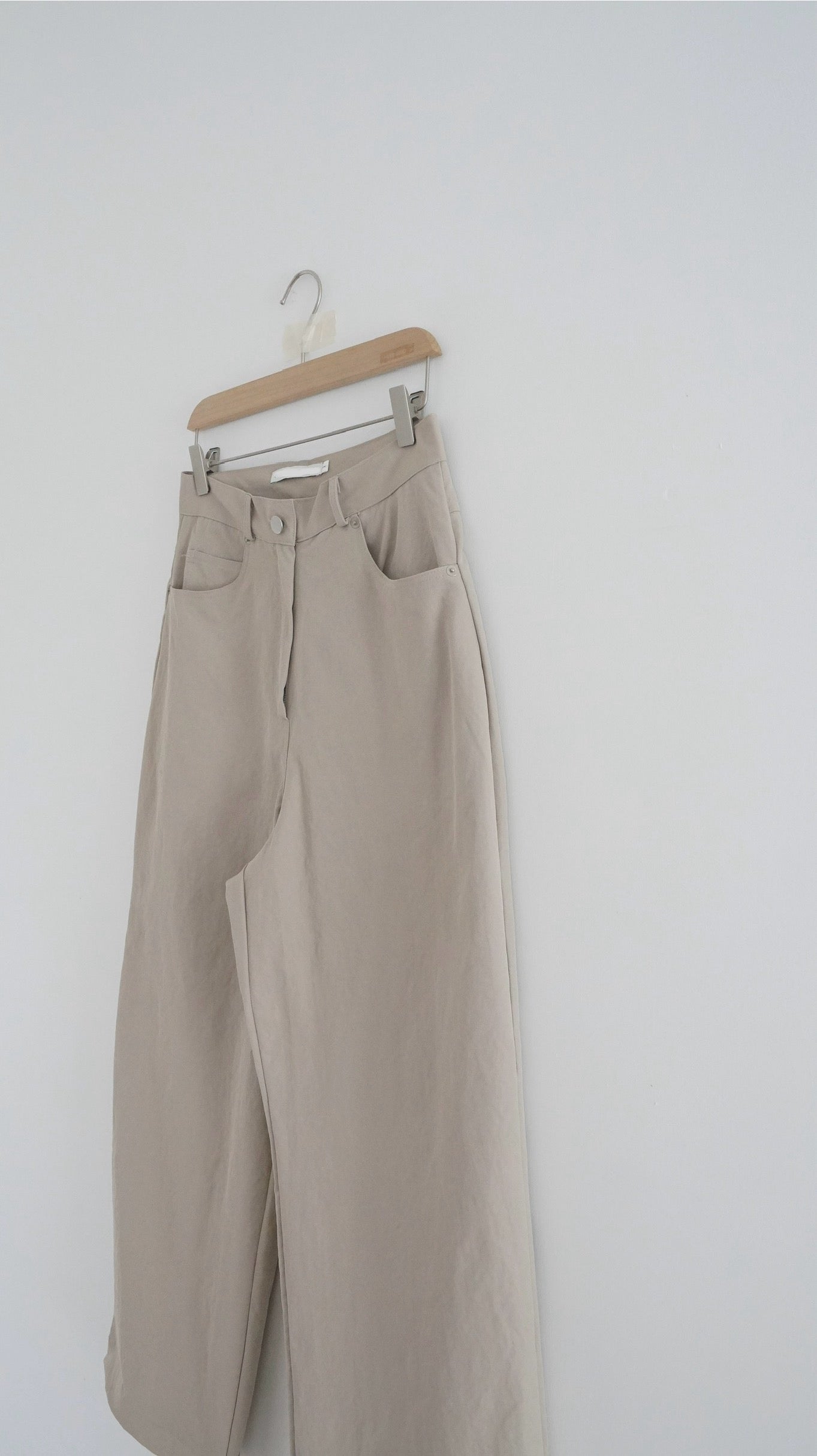 90’s vintage wide worker pants in sand ( pre-order )