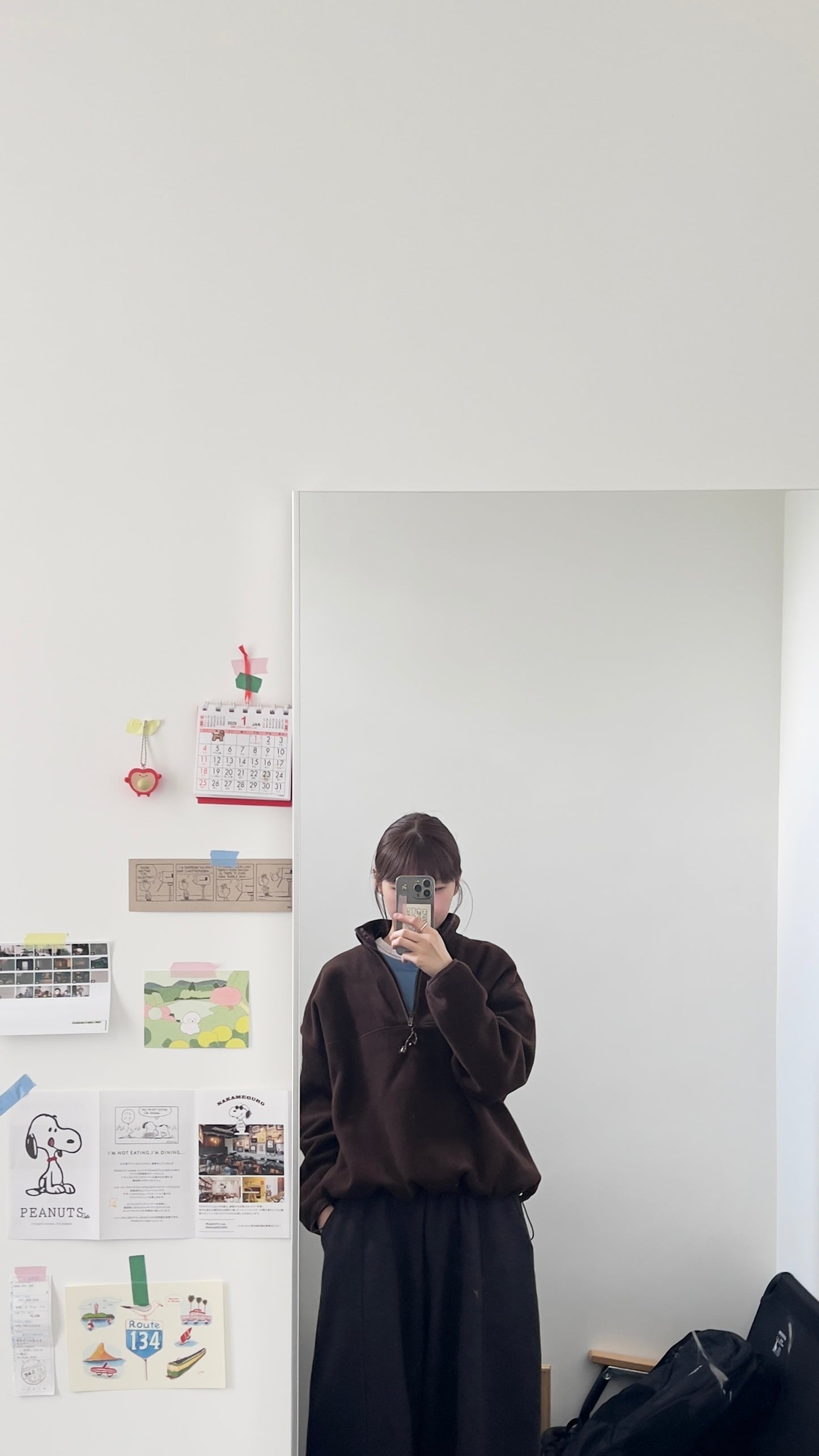 oslo half-zip turtleneck in brown (pre-order)