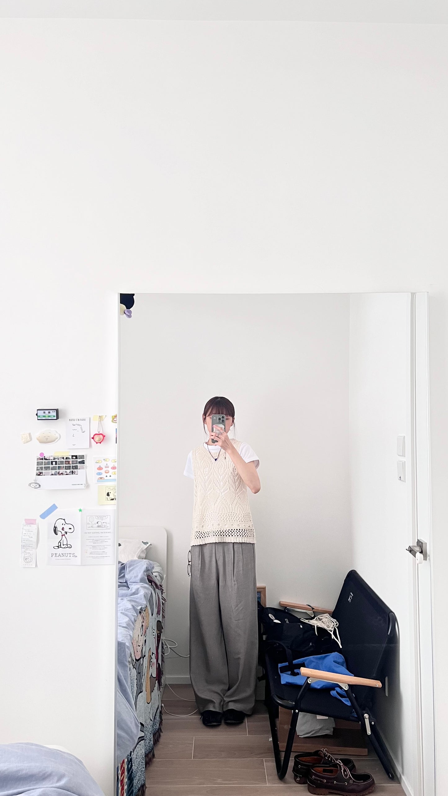 acre double pleat tailored wide-leg trousers in dark beige (pre-order)