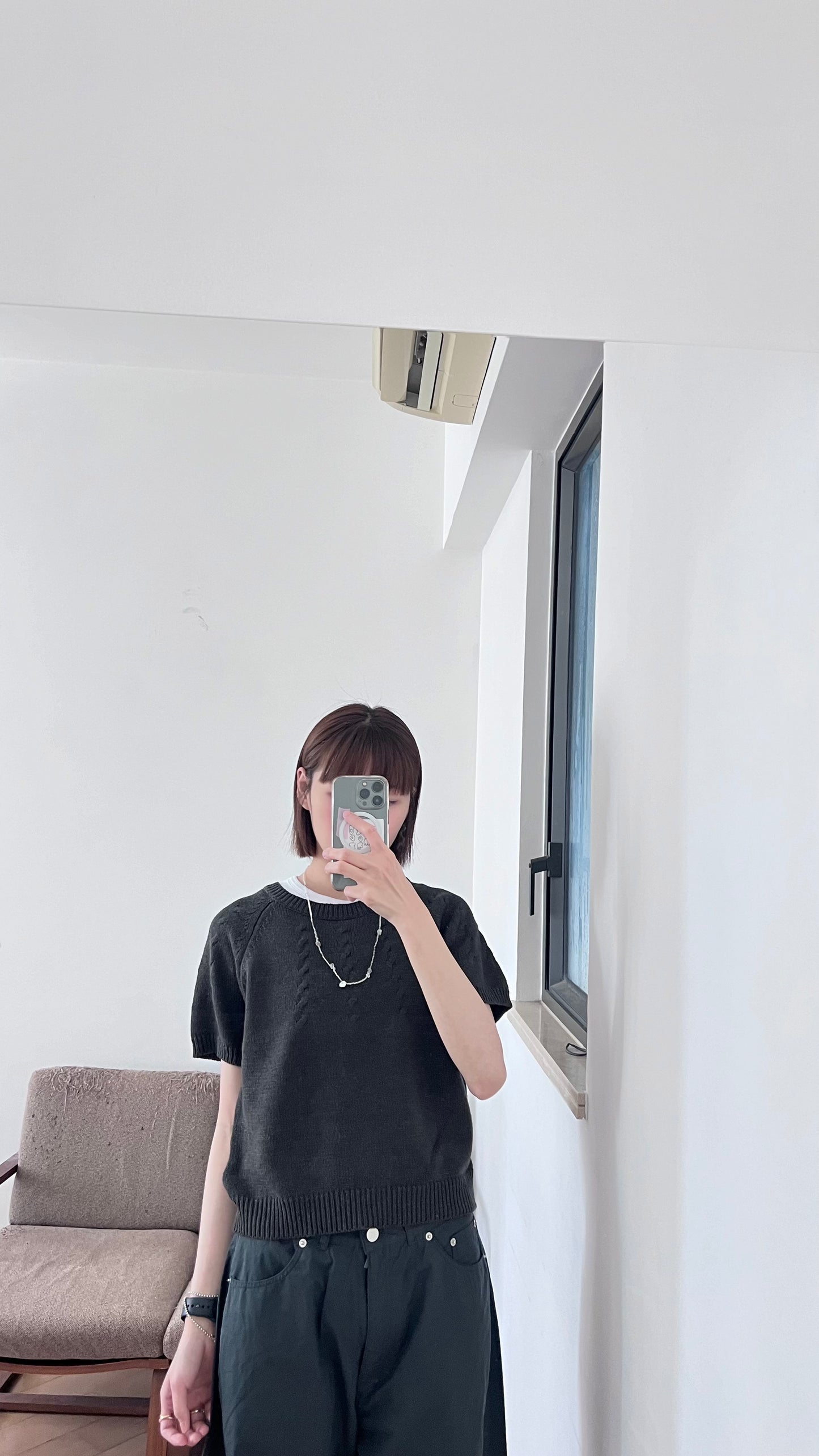 vintage sweater in charcoal (pre-order)