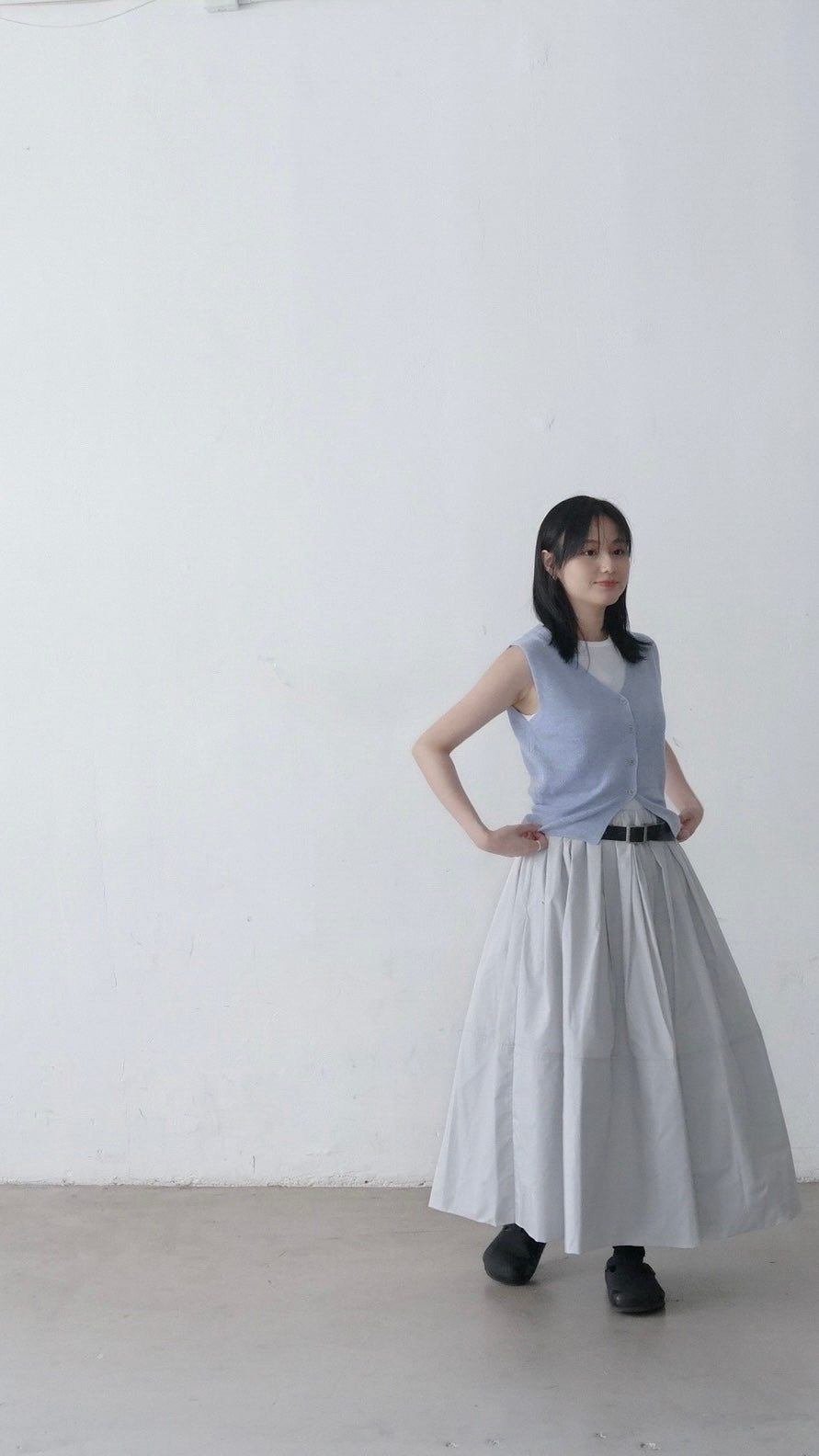 merry skirt in light grey