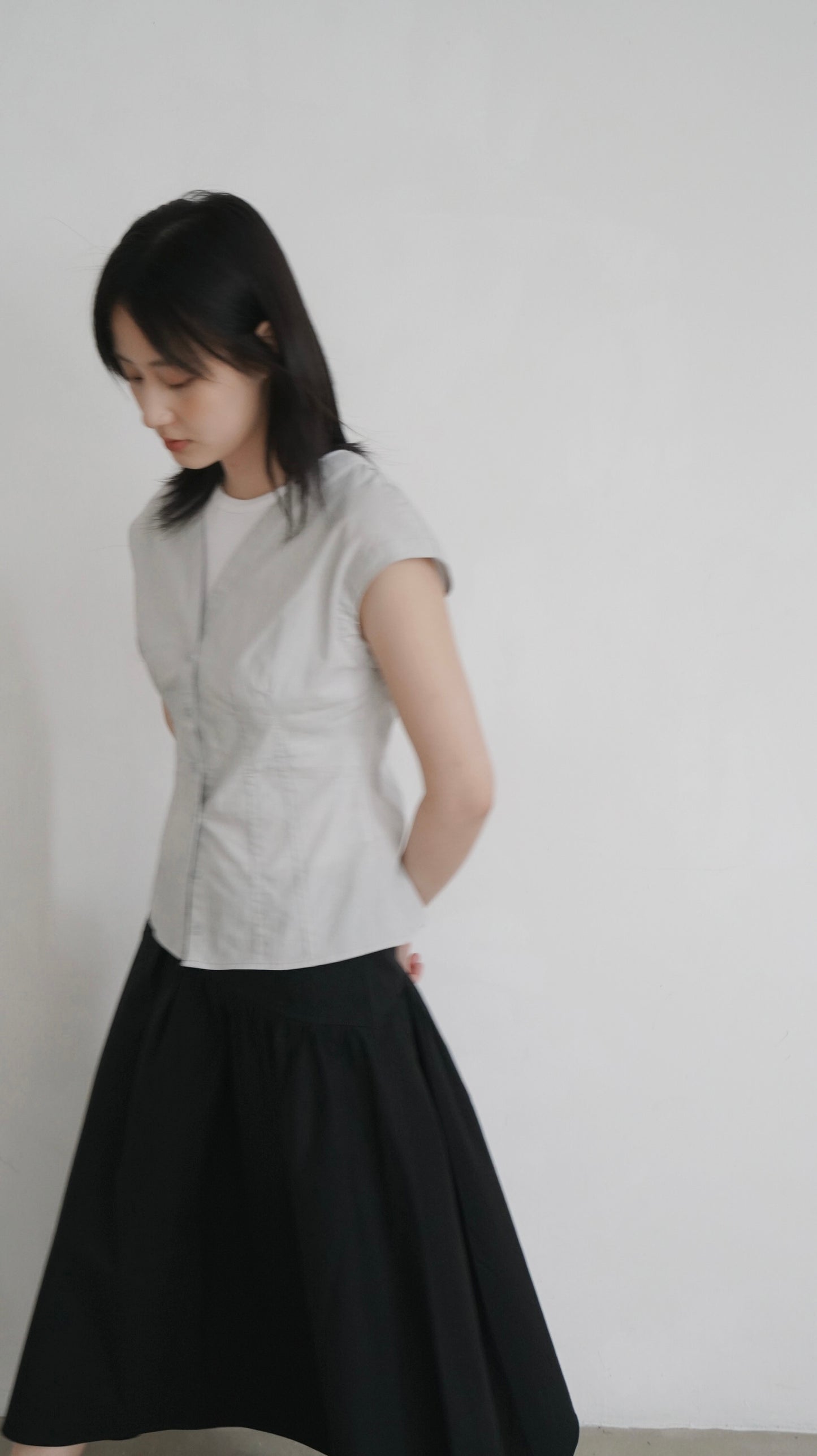 vintage shirt in light grey (pre-order)