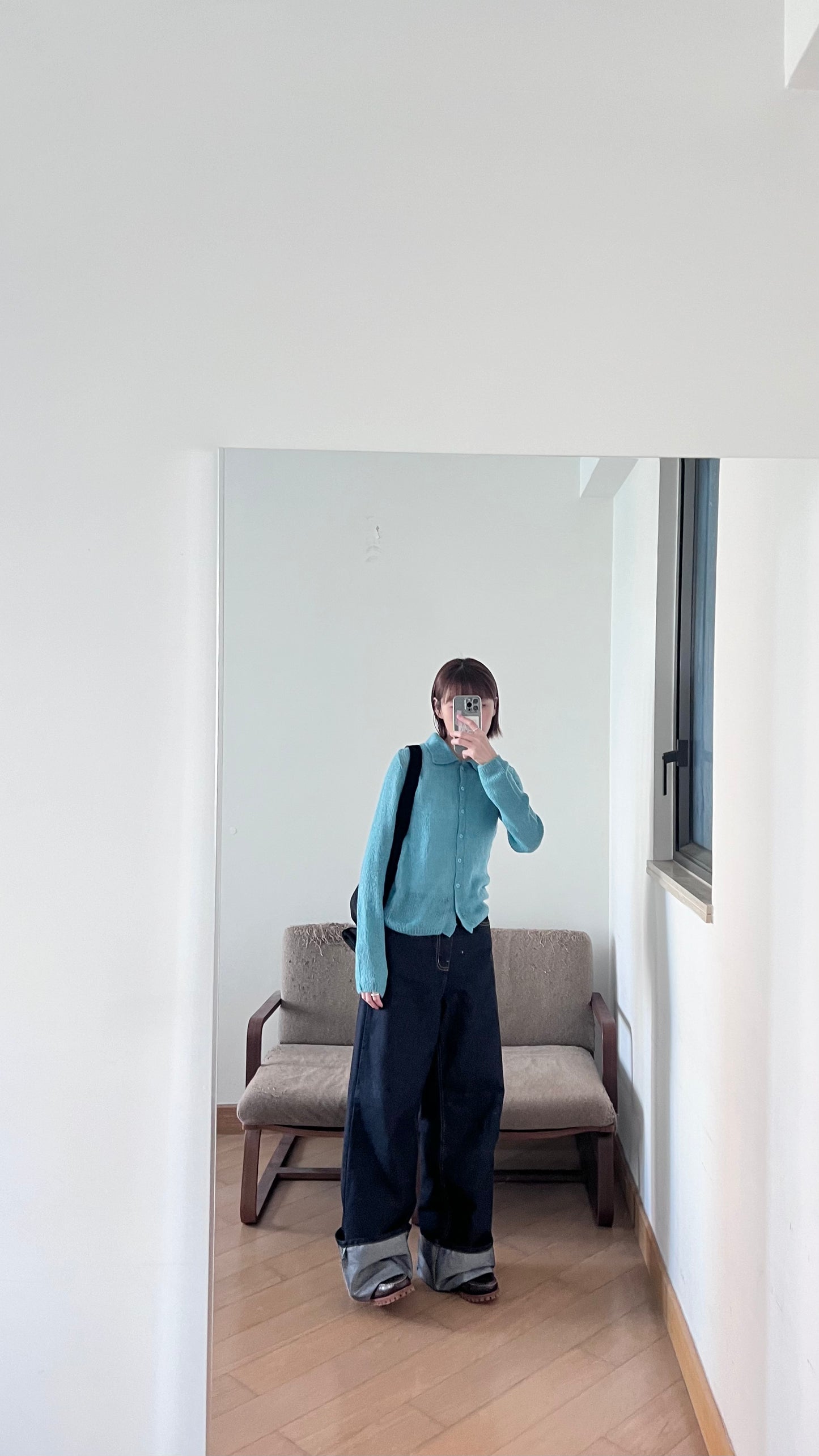 non-fade straight denim pants (pre-order)