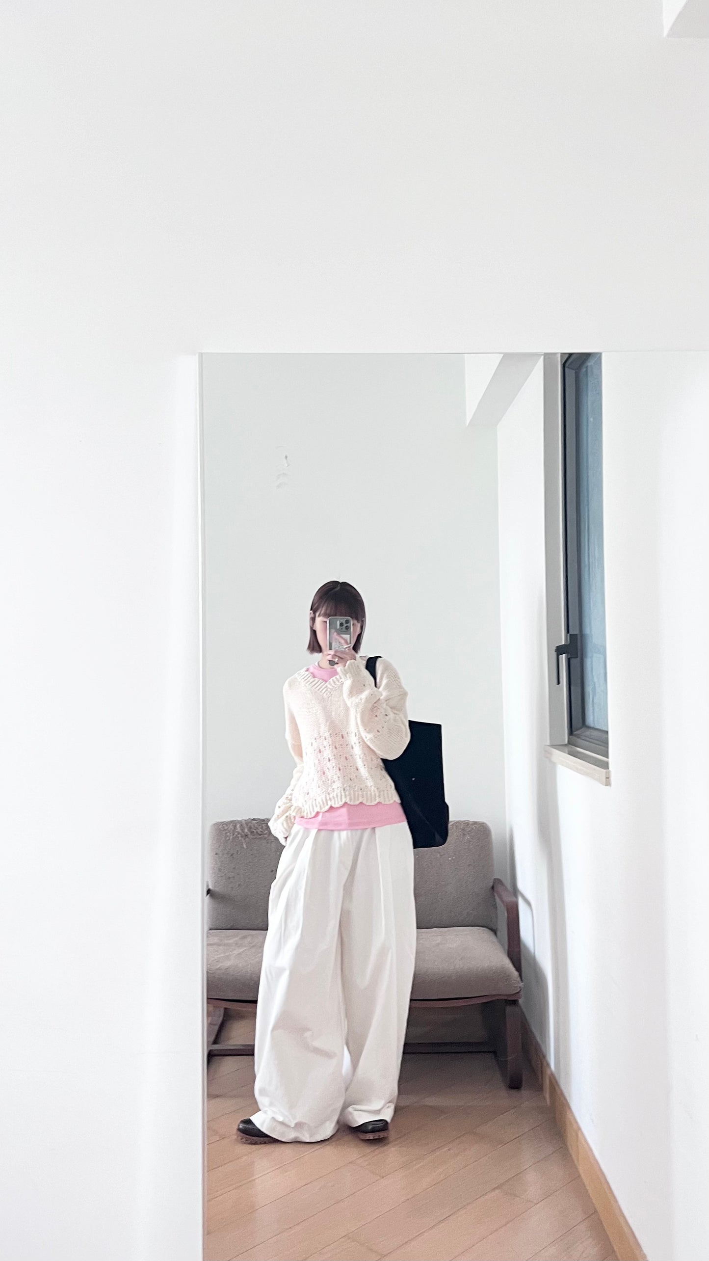 retro floral lace knit in cream (pre-order)