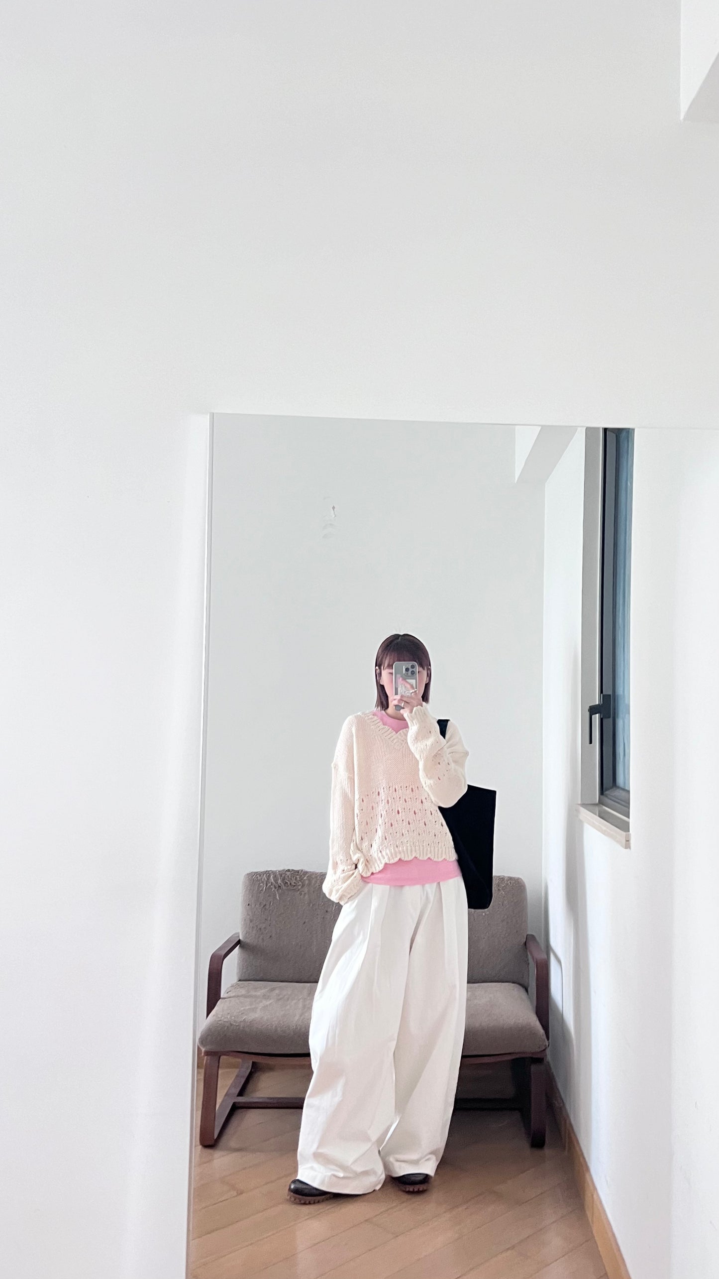 retro floral lace knit in cream (pre-order)