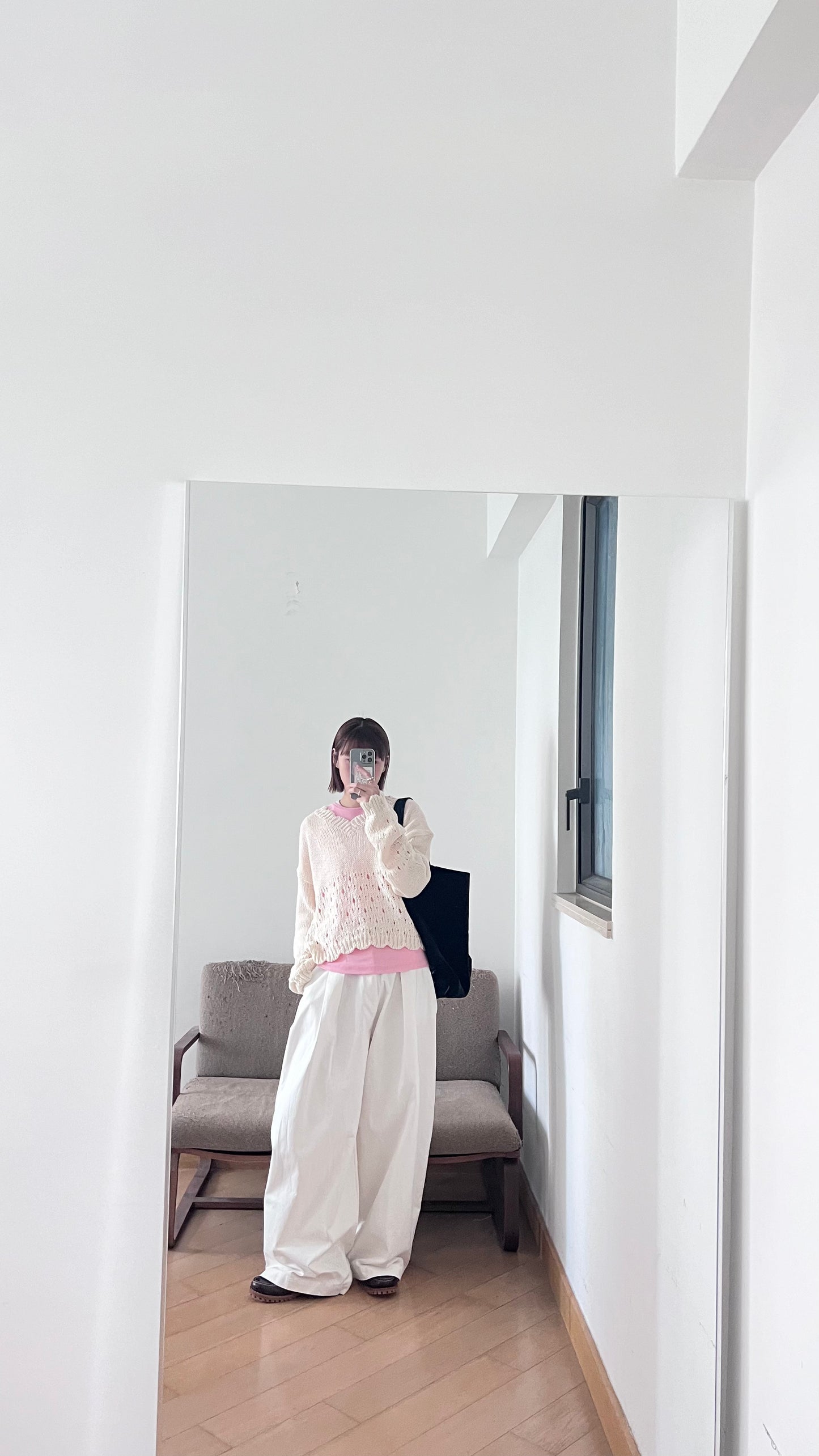 retro floral lace knit in cream (pre-order)