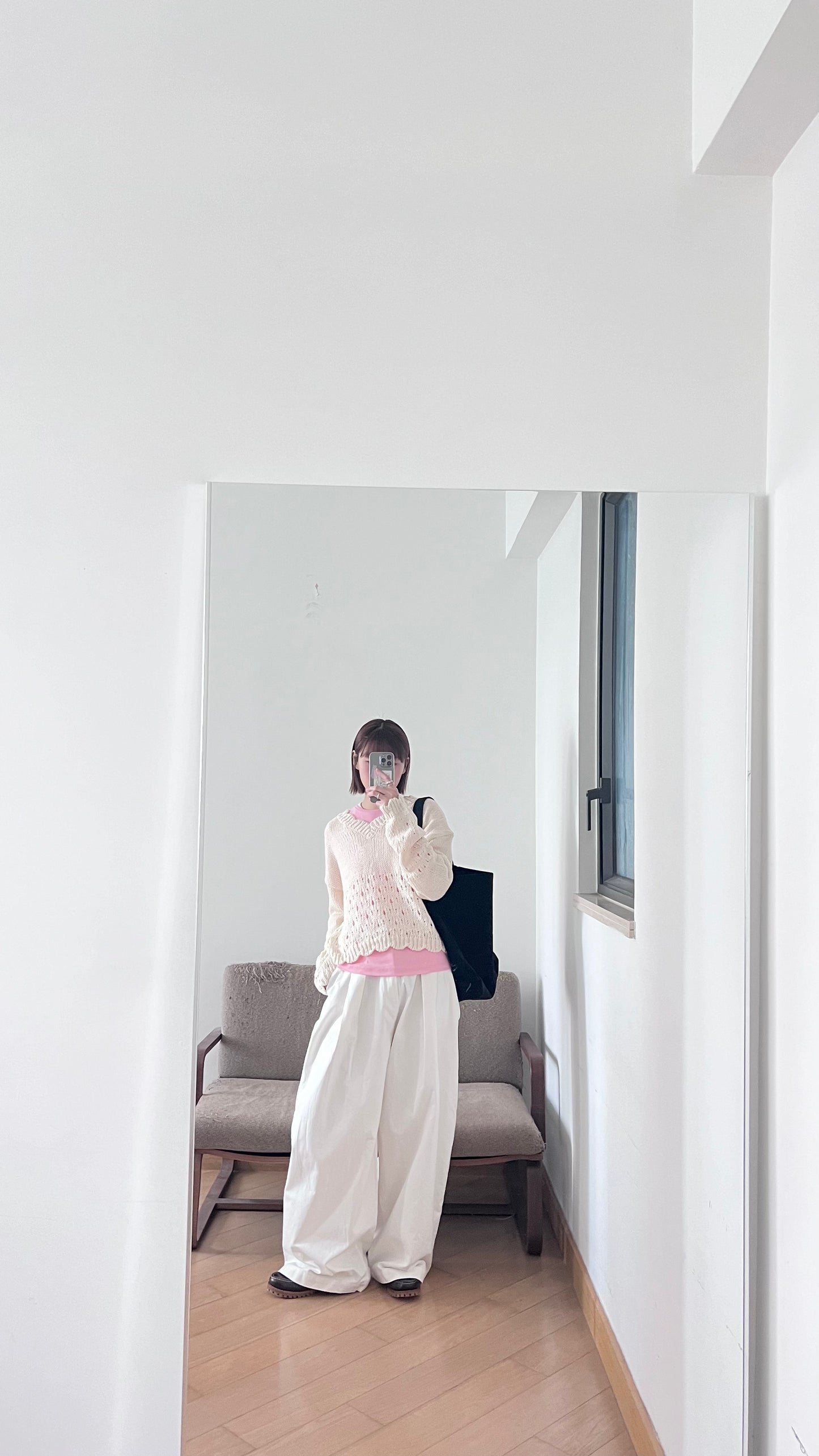 retro floral lace knit in cream (pre-order)