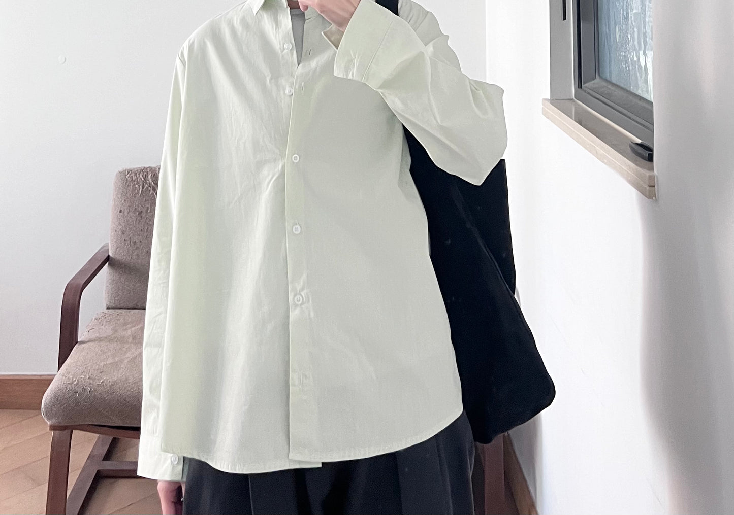 pastel classic shirt in mint (pre-order)