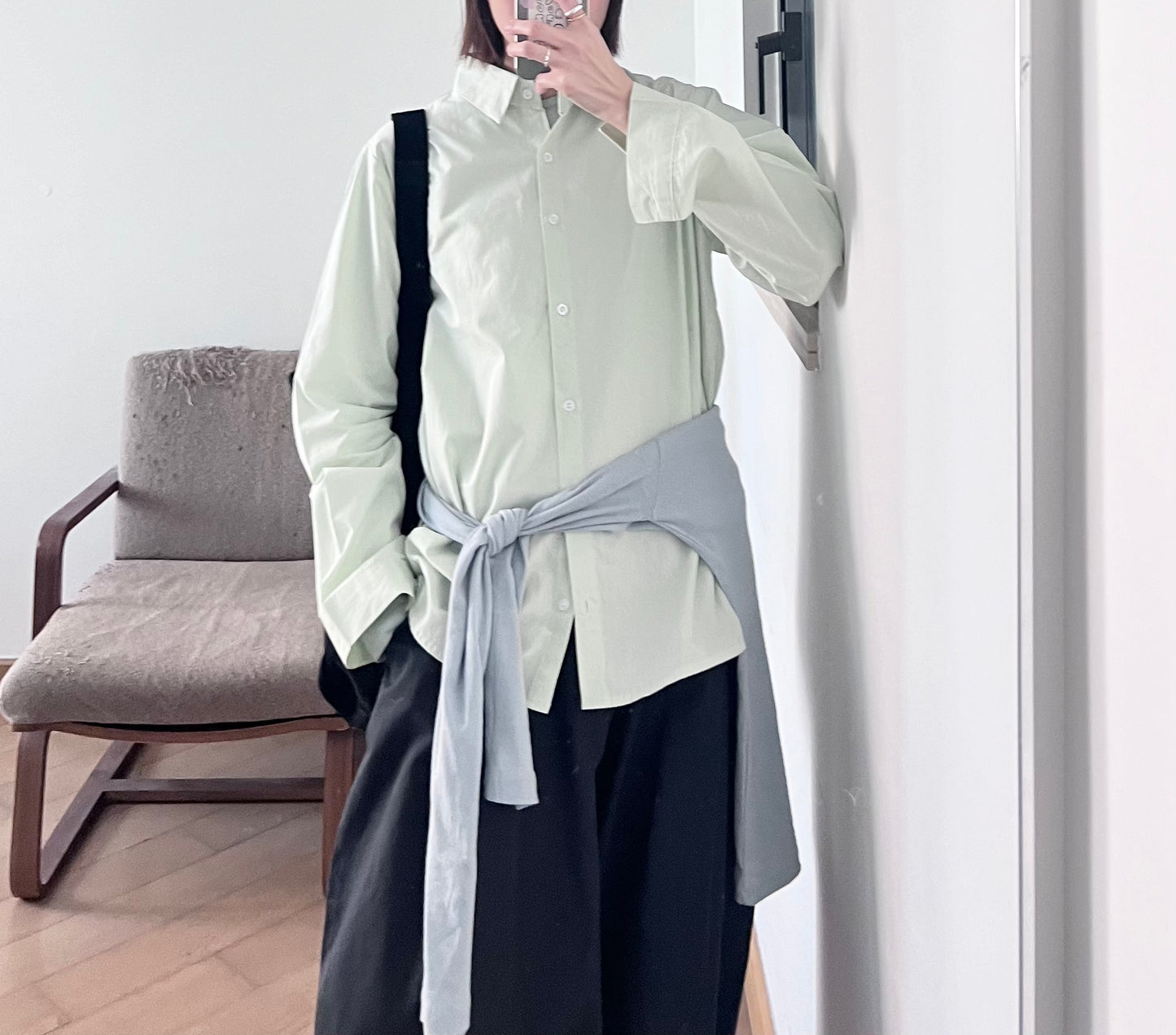 pastel classic shirt in mint (pre-order)