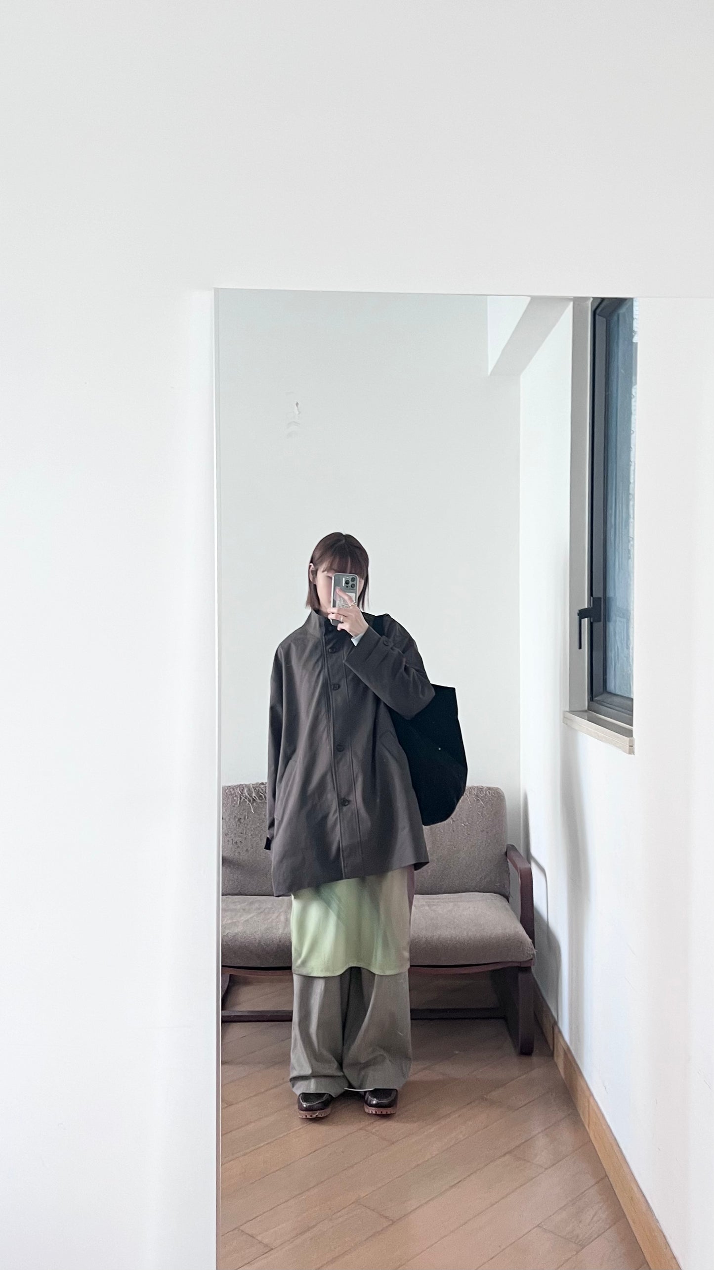 tailored collar coat in vandyke brown (pre-order)