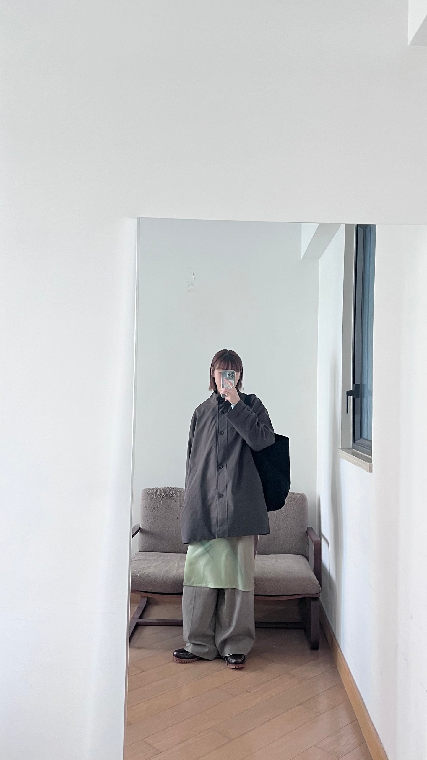 tailored collar coat in vandyke brown (pre-order)