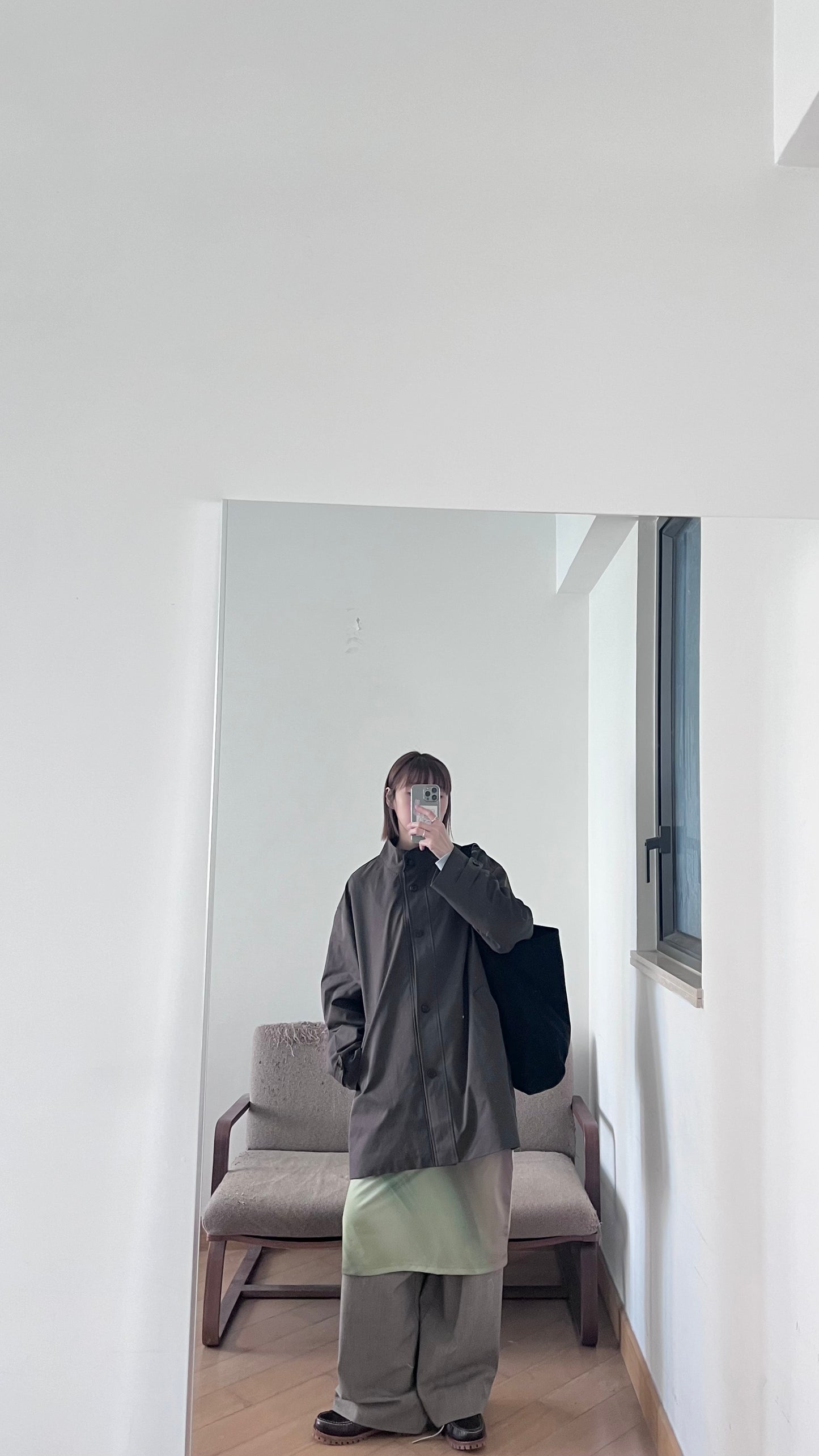 tailored collar coat in vandyke brown (pre-order)