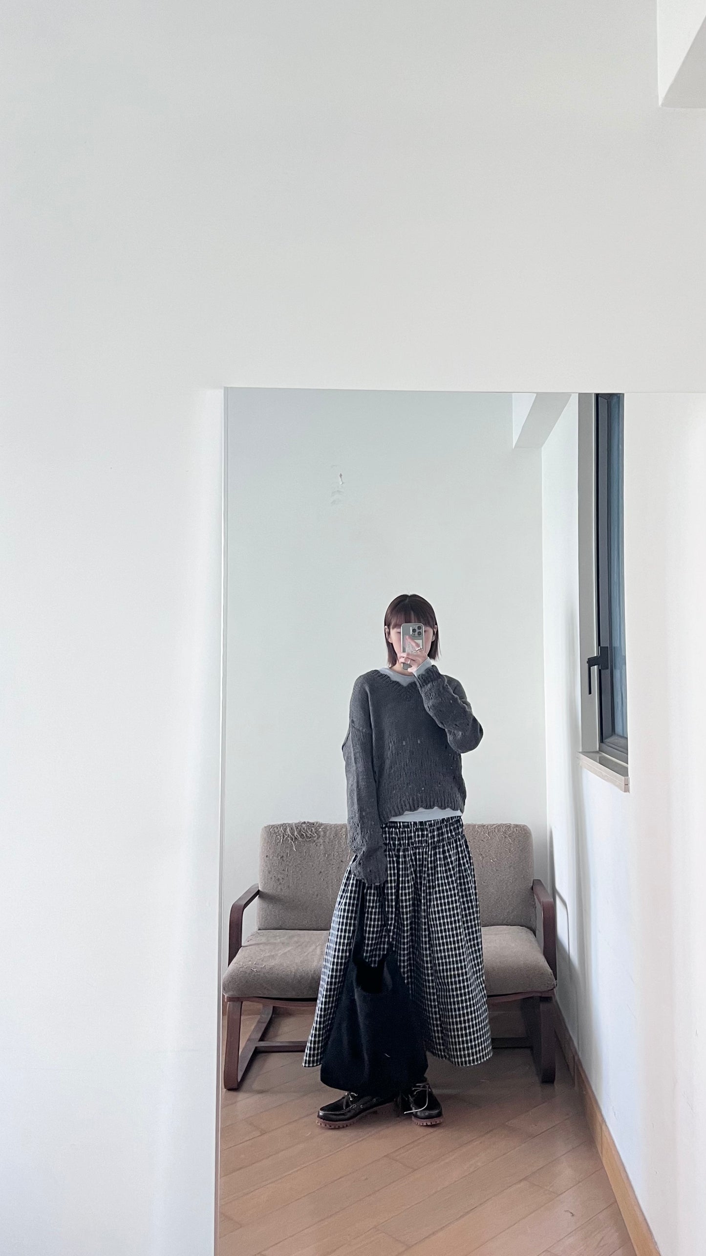 retro floral lace knit in charcoal (pre-order)