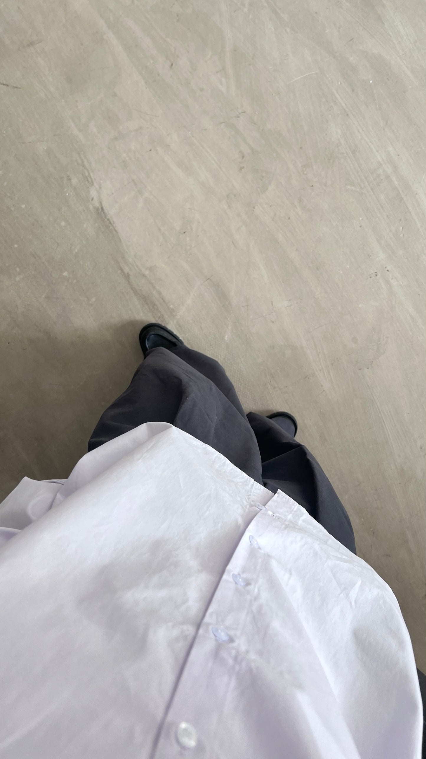 cocoon pleat trousers in charcoal (pre-order)