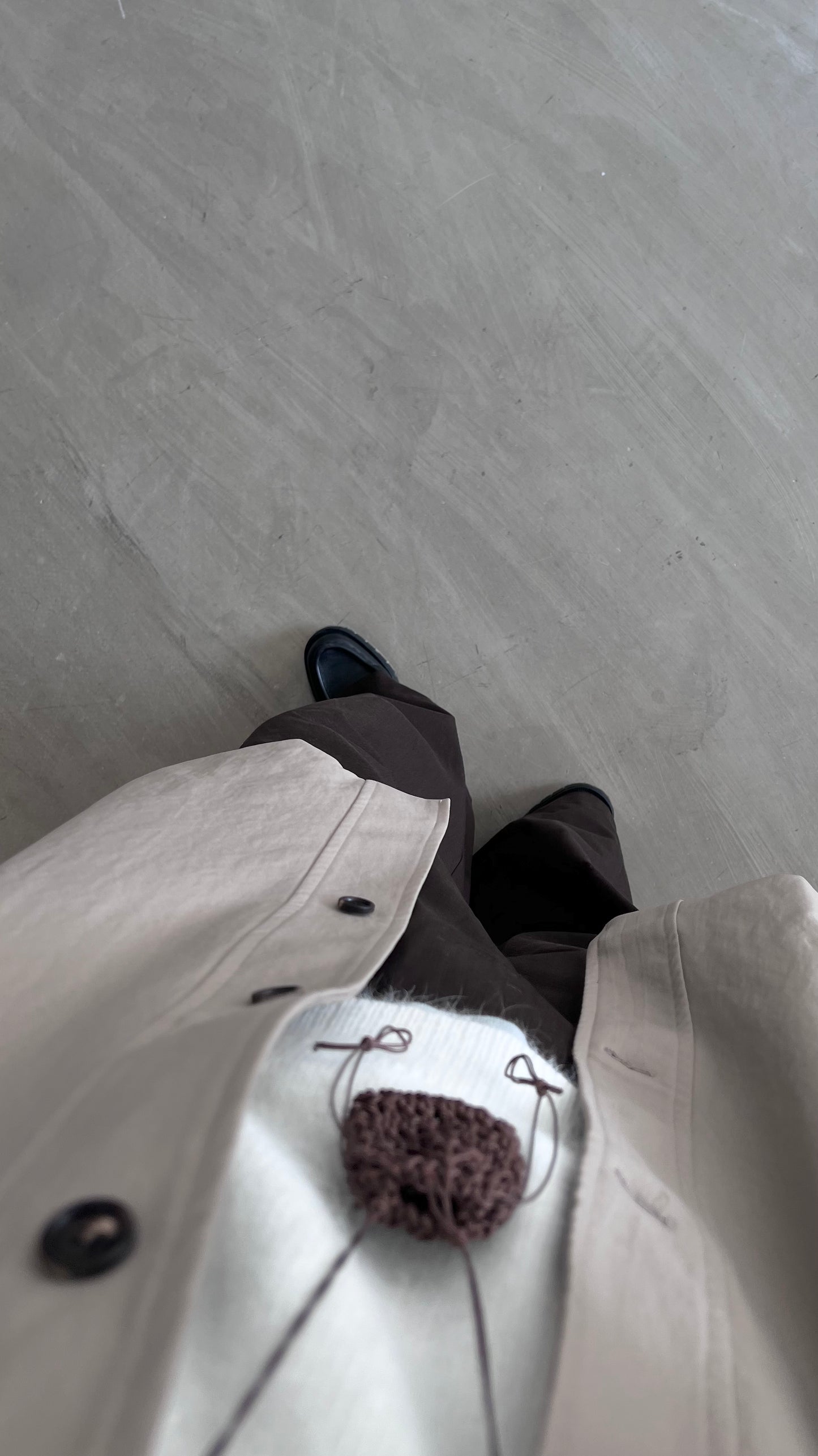 sculpted cocoon pants in brown (pre-order) （✨FPS PAYMENT)