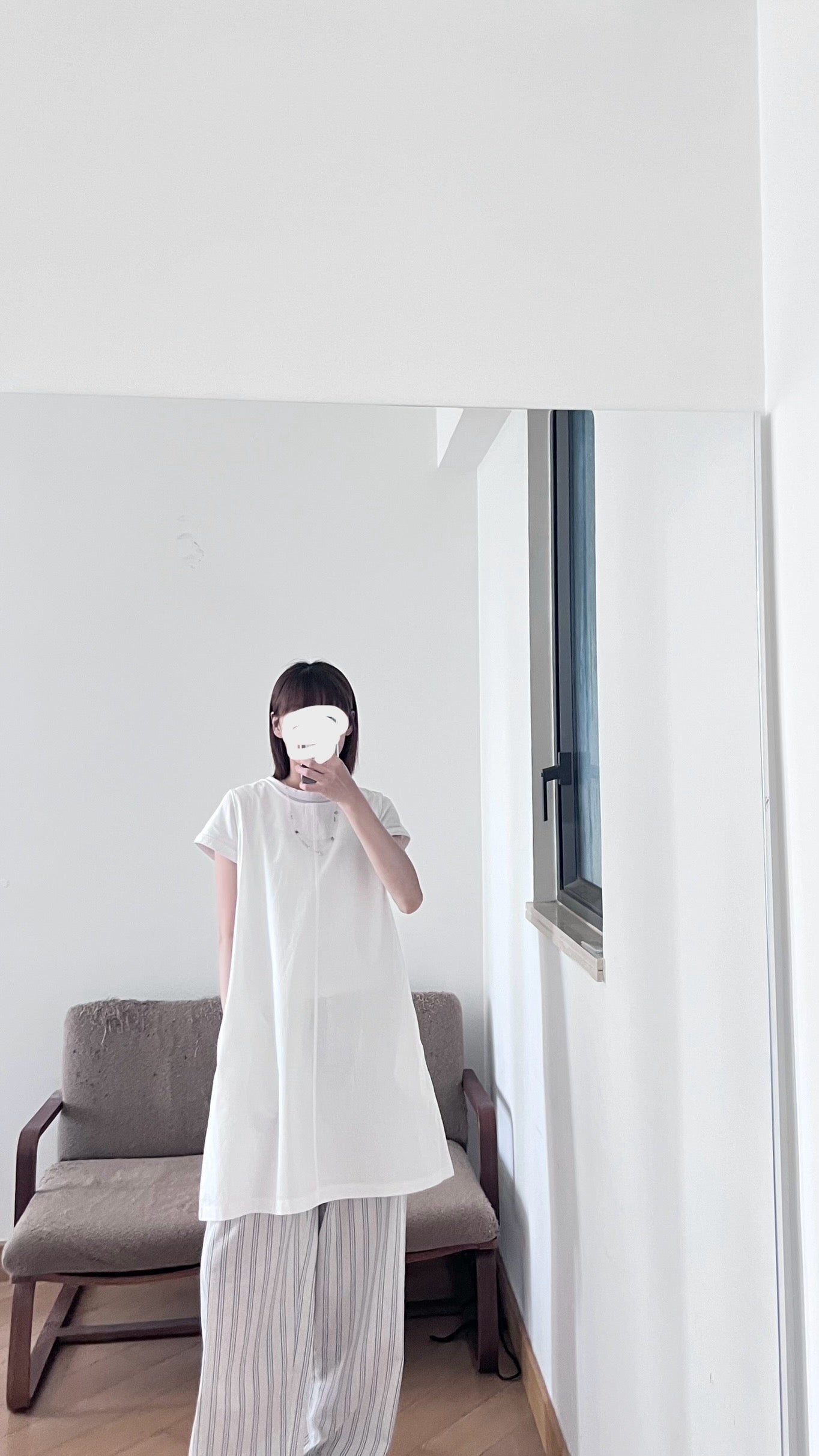 float tank dress top in white (pre-order)