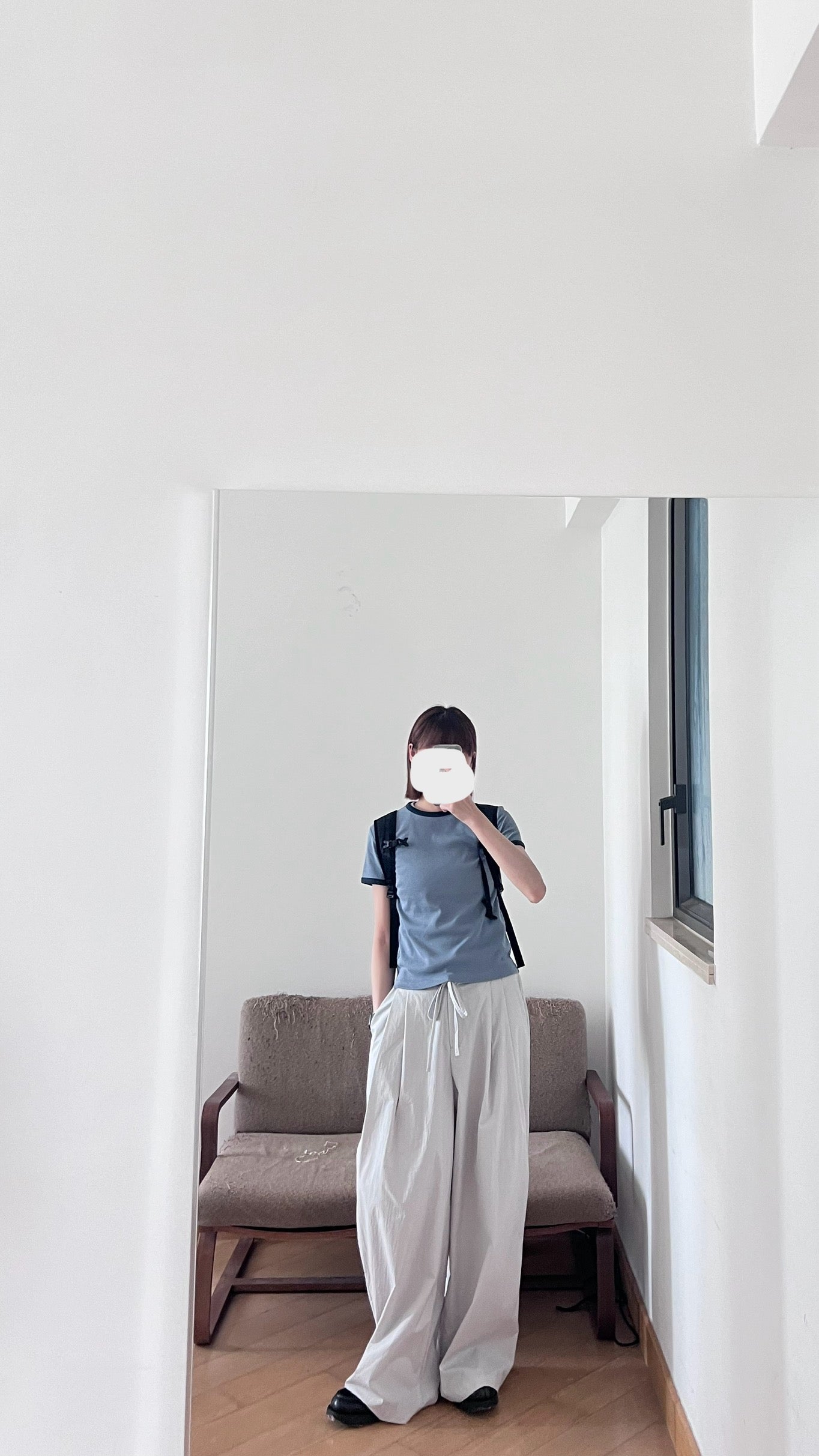 anna wide pants in light grey