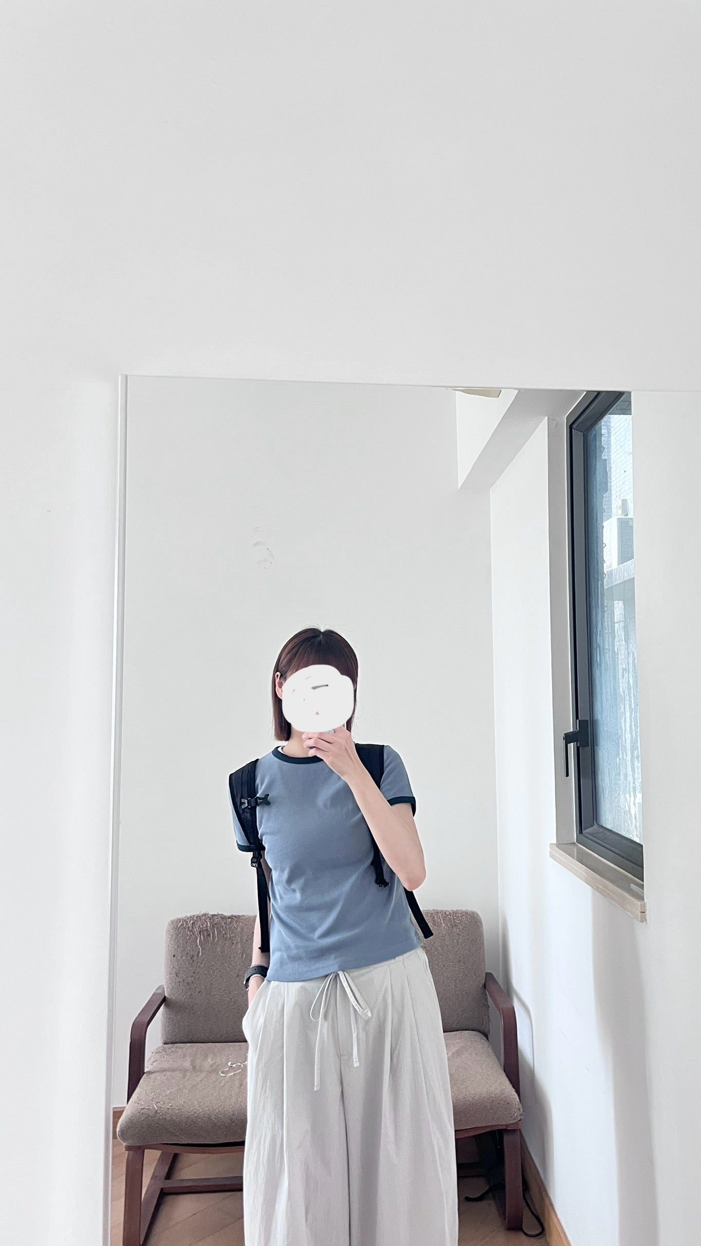 anna wide pants in light grey