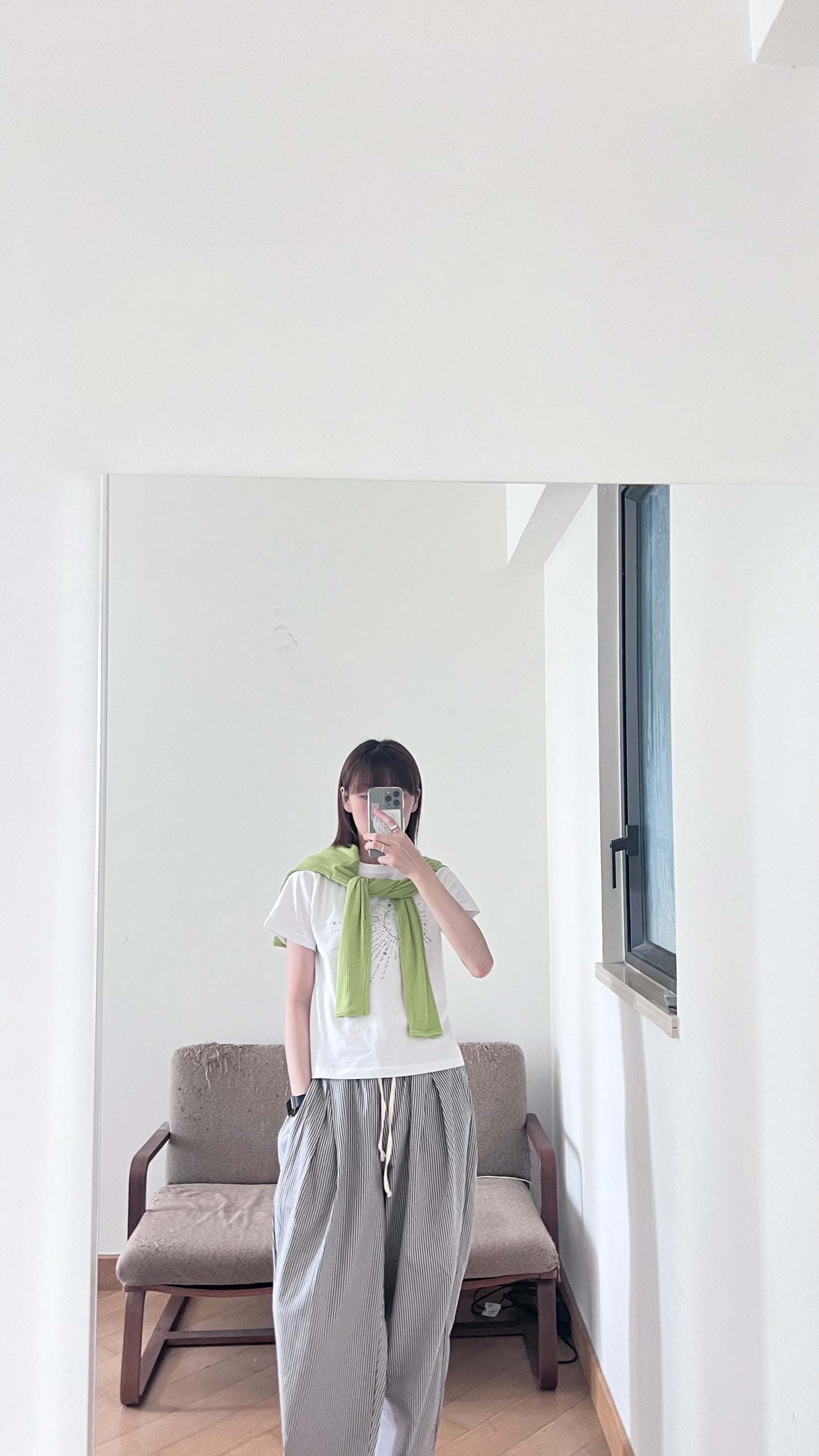 cool striped pants in black