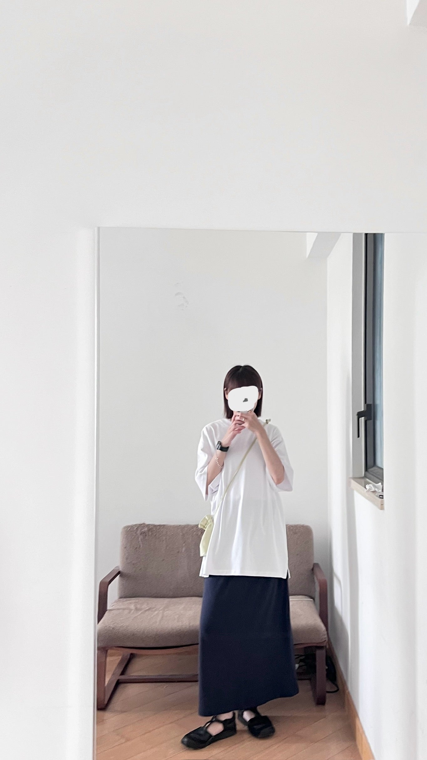 baby cotton skirt in navy (pre-order)