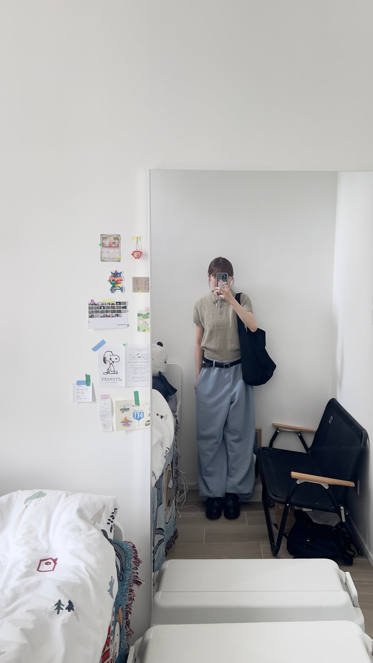 tove cotton belt pants in sora