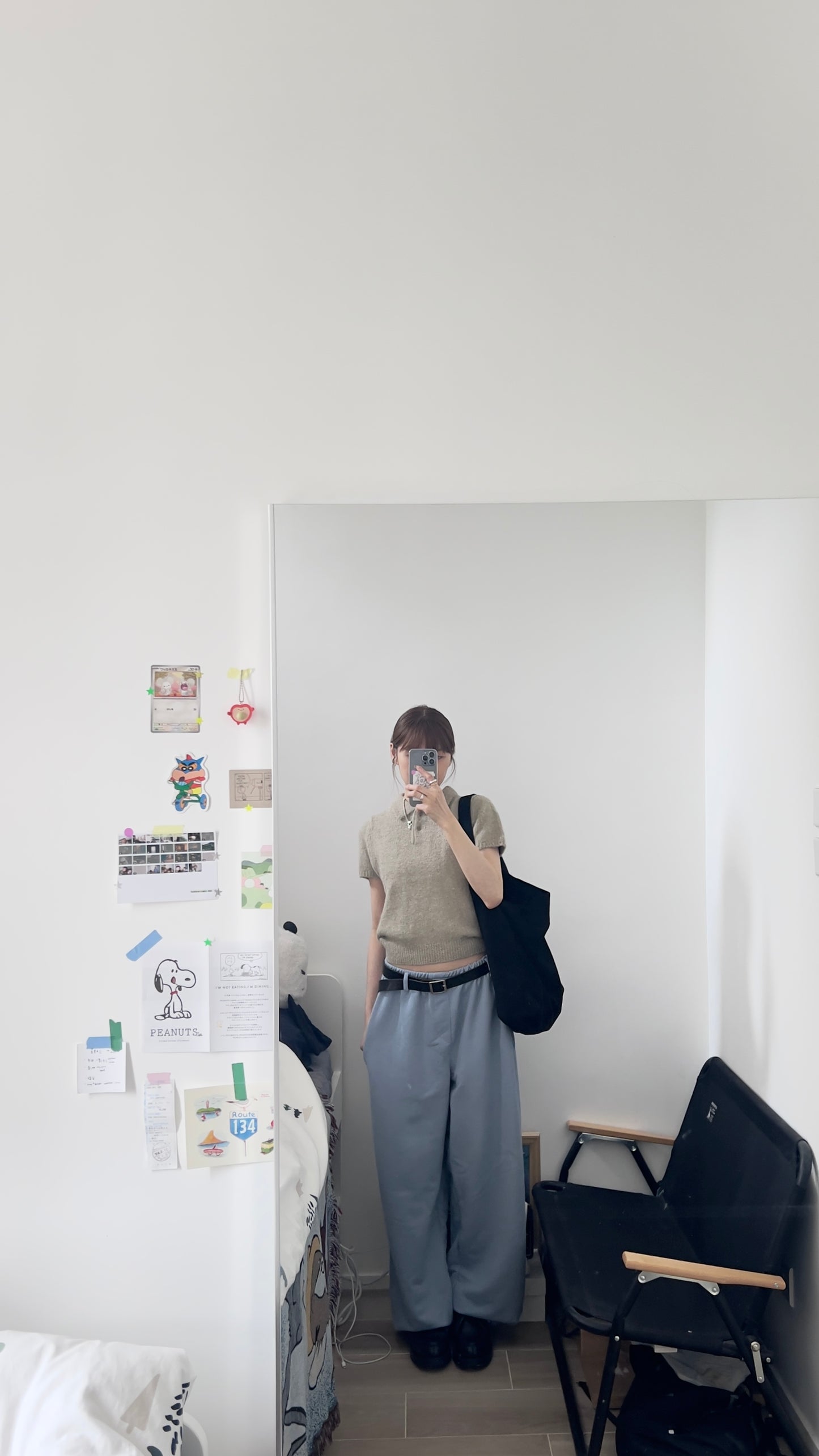 tove cotton belt pants in sora
