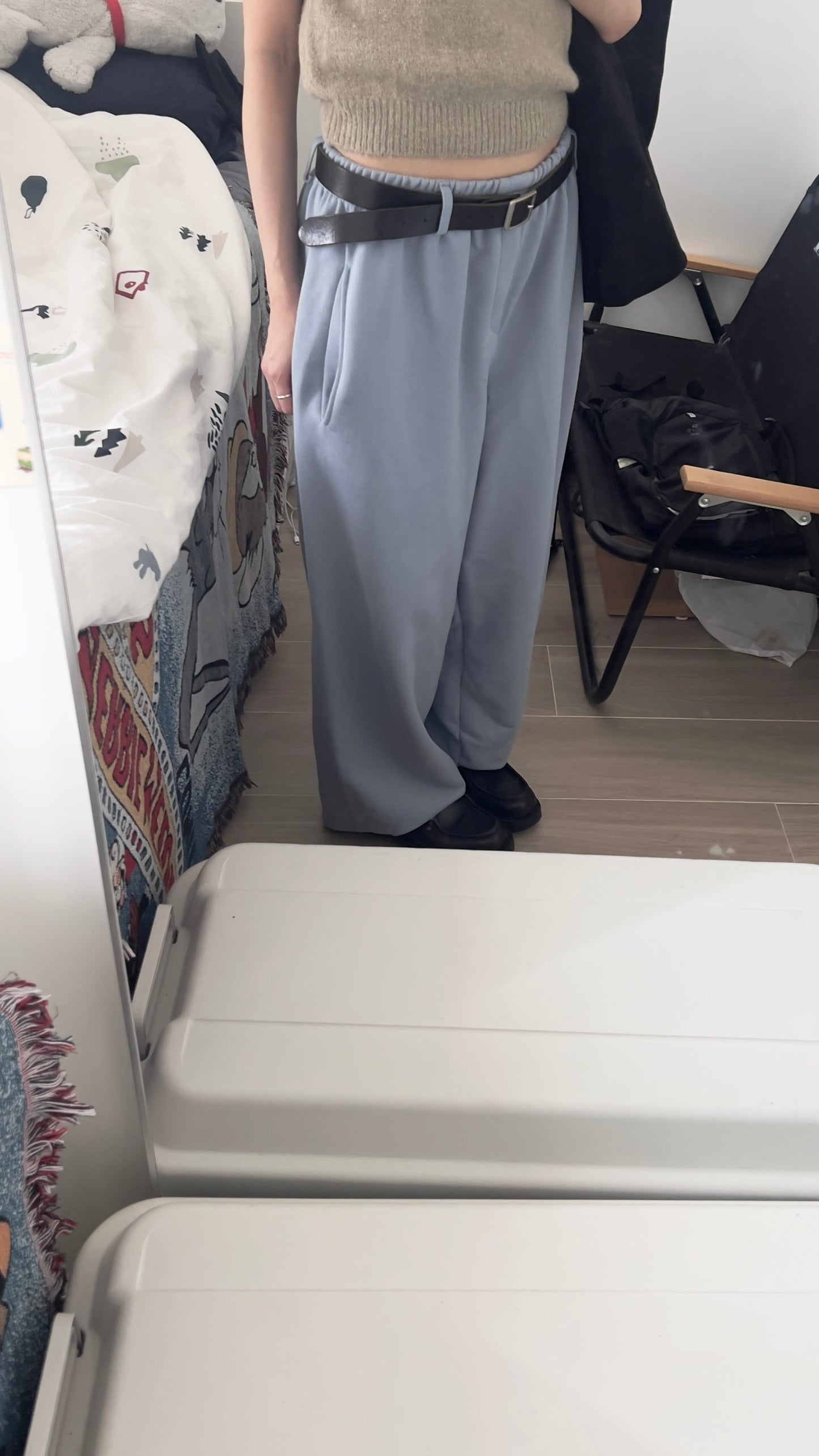 elin sheer polo knit shirt in khaki (pre-order)