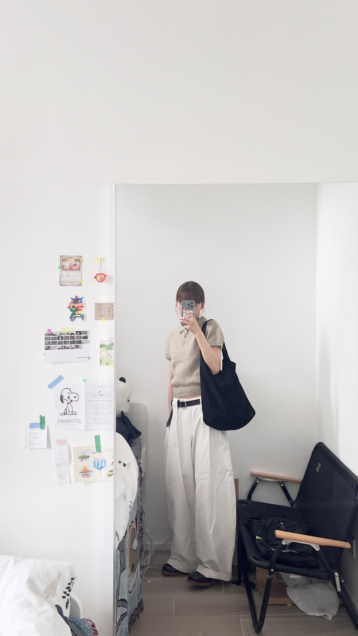 elin sheer polo knit shirt in khaki (pre-order)