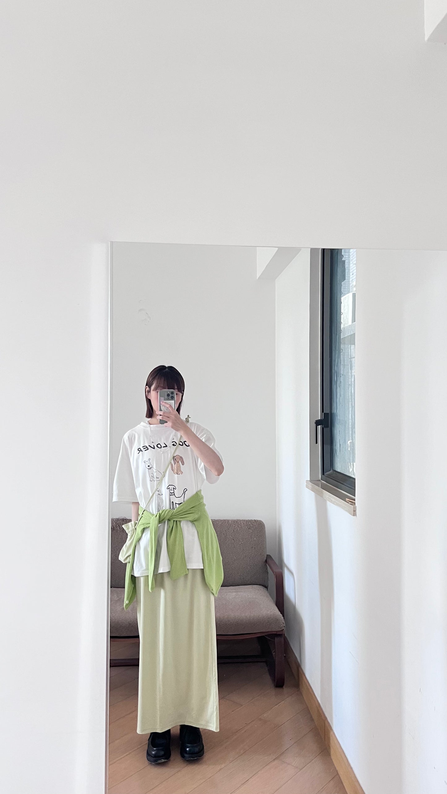 painted days cardigan in green