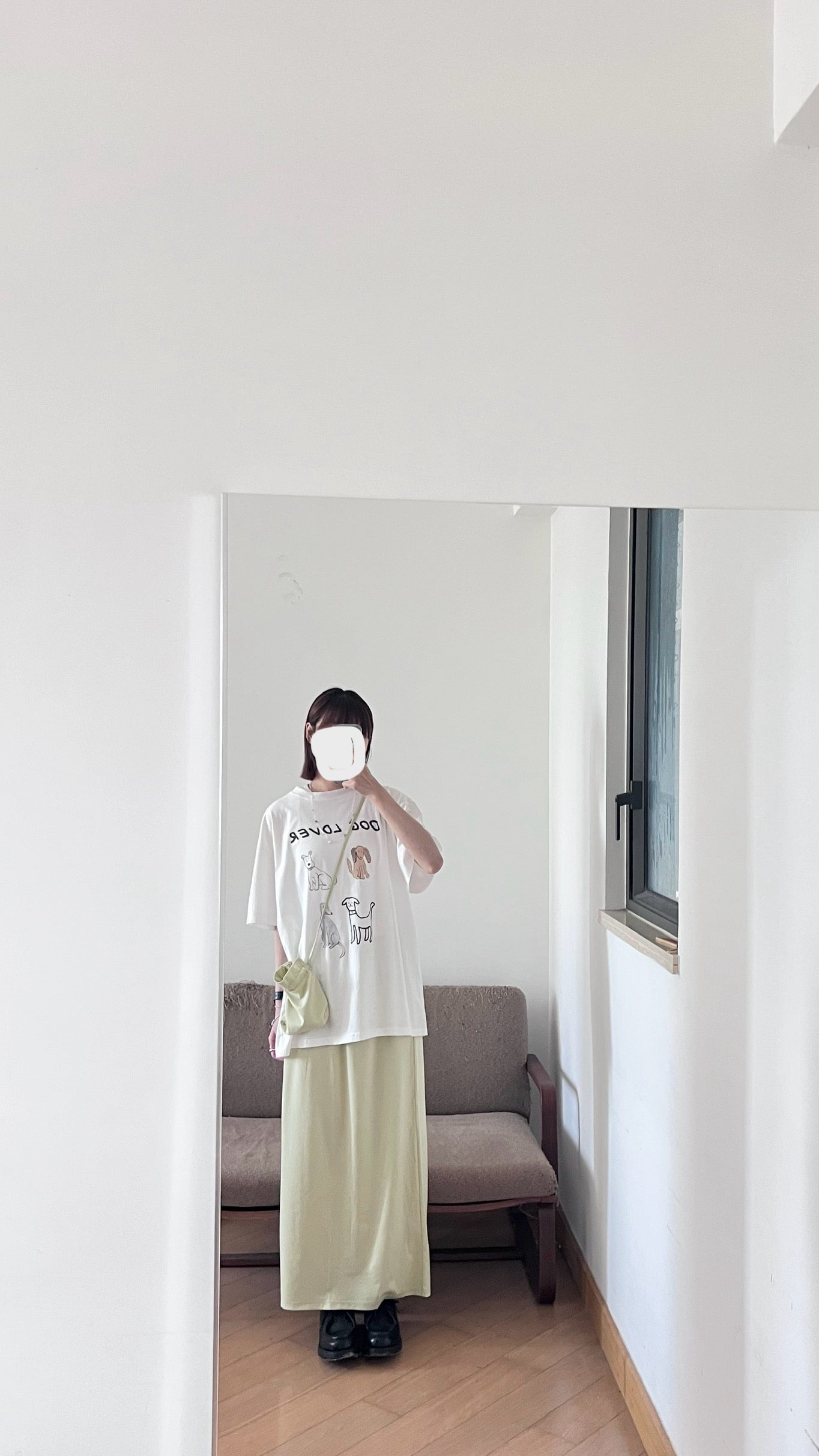 pear pencil skirt in green (pre-order)