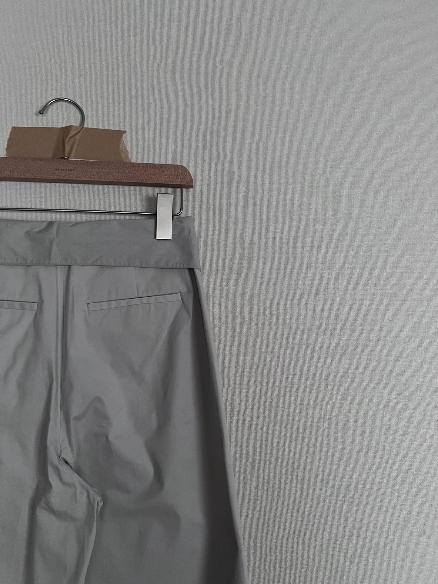 collar pants in light grey (pre-order)