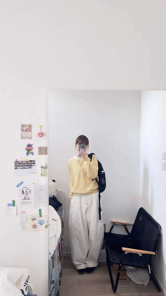 nico sheer knit sweater in yellow (pre-order)