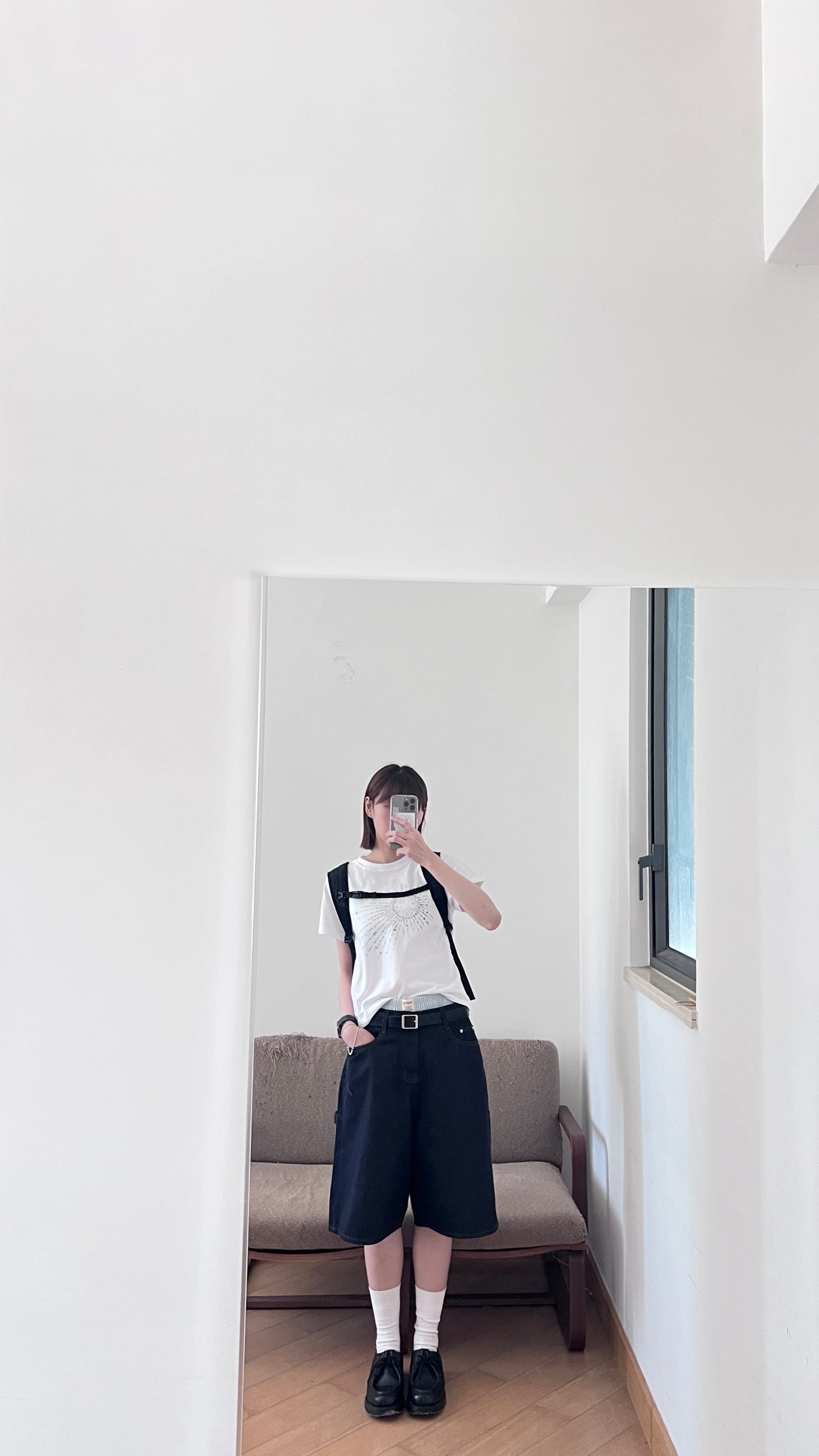 non-fade denim cutoffs (pre-order)
