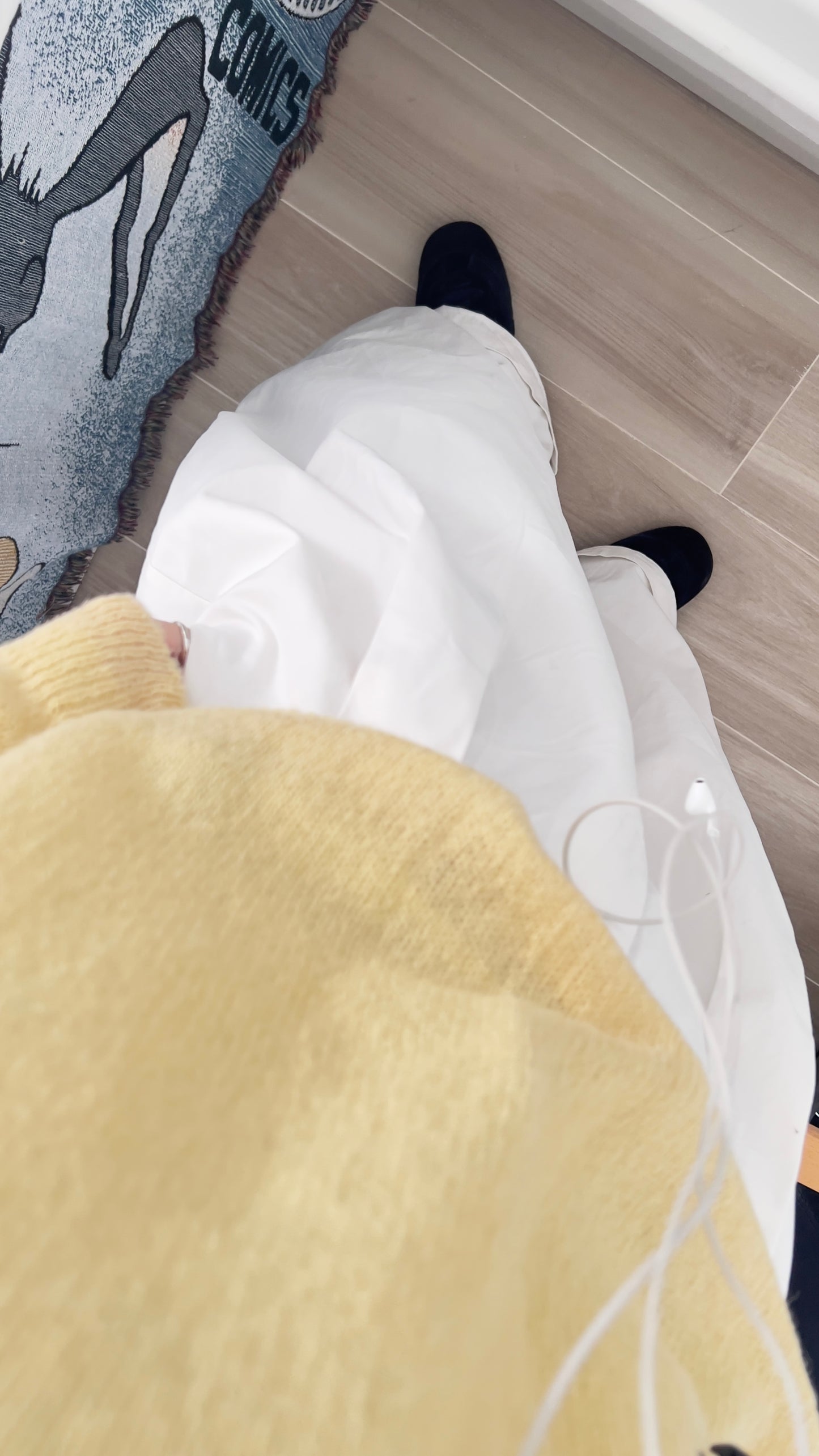 nico sheer knit sweater in yellow (pre-order)